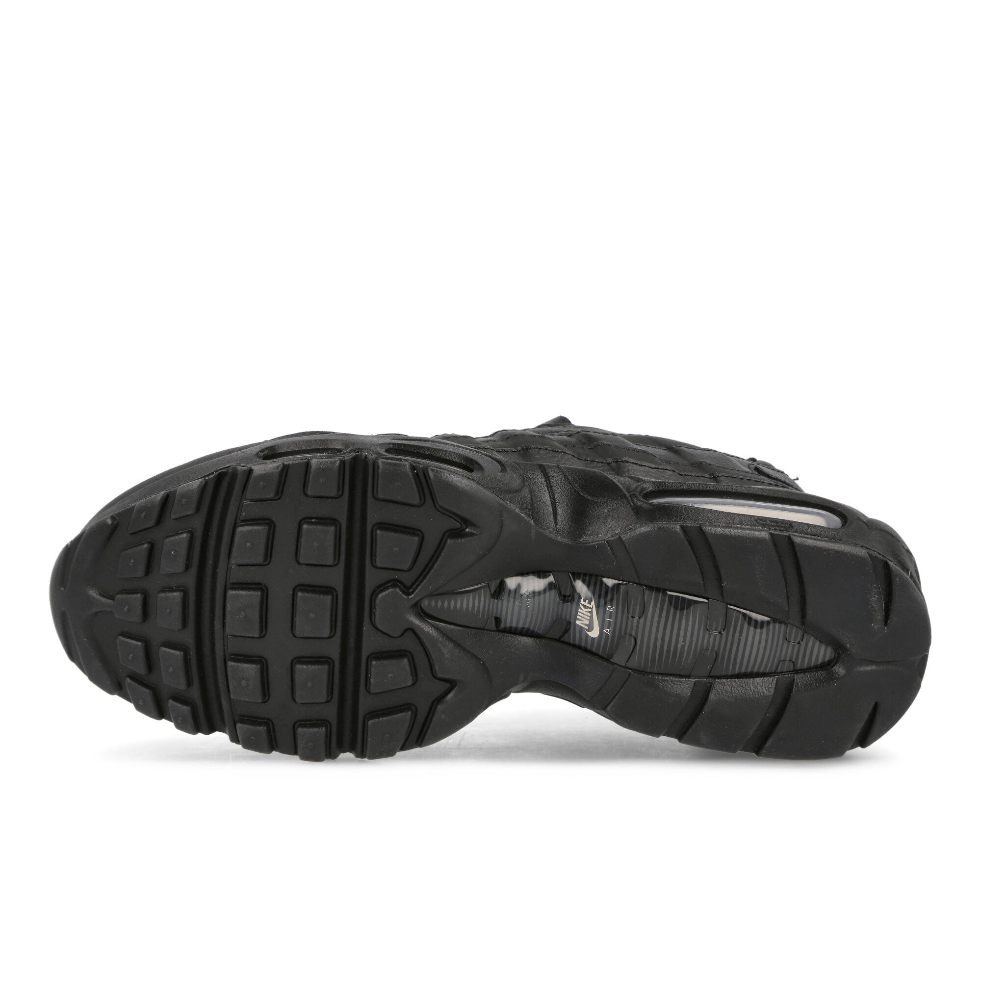 Nike Air Max 95 Black-Metallic Silver - Anthracite Low Top Sneakers Detail View 1 | Overkill