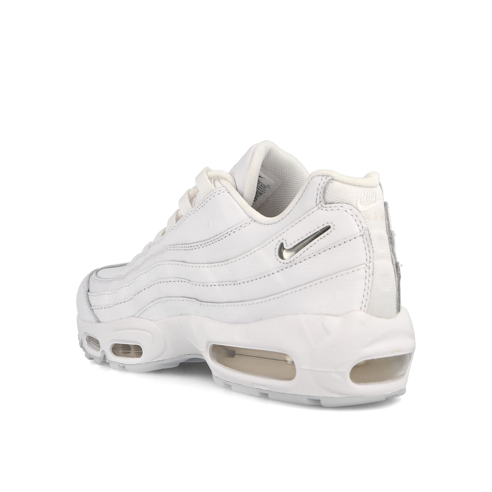 Nike Air Max 95 White-Metallic Silver-Summit White-Sail Low Top Sneakers Material | Overkill