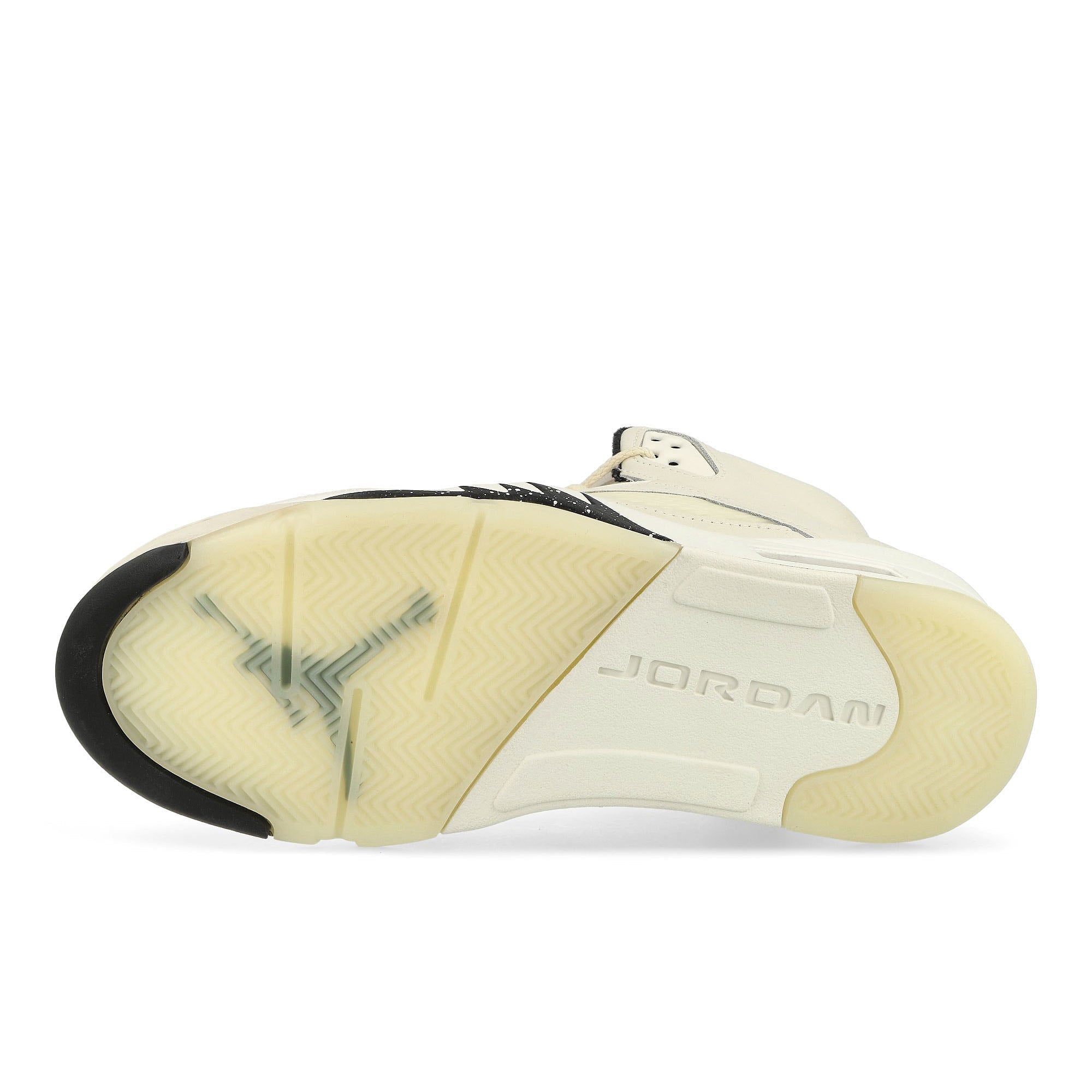 Jordan Air Jordan 5 Retro SE Sail / Black - Light Orewood Brown - Coconut Milk High Top Sneakers Detail View 1 | Overkill