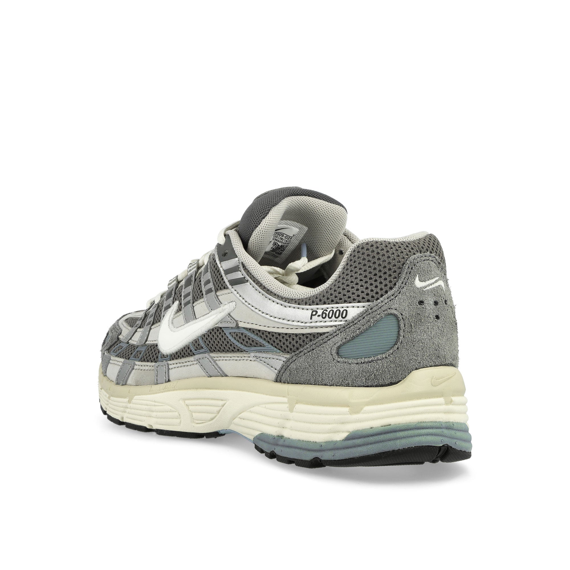 Nike P-6000 Flat Pewter / White - Light Iron Ore Low Top Sneakers Material | Overkill