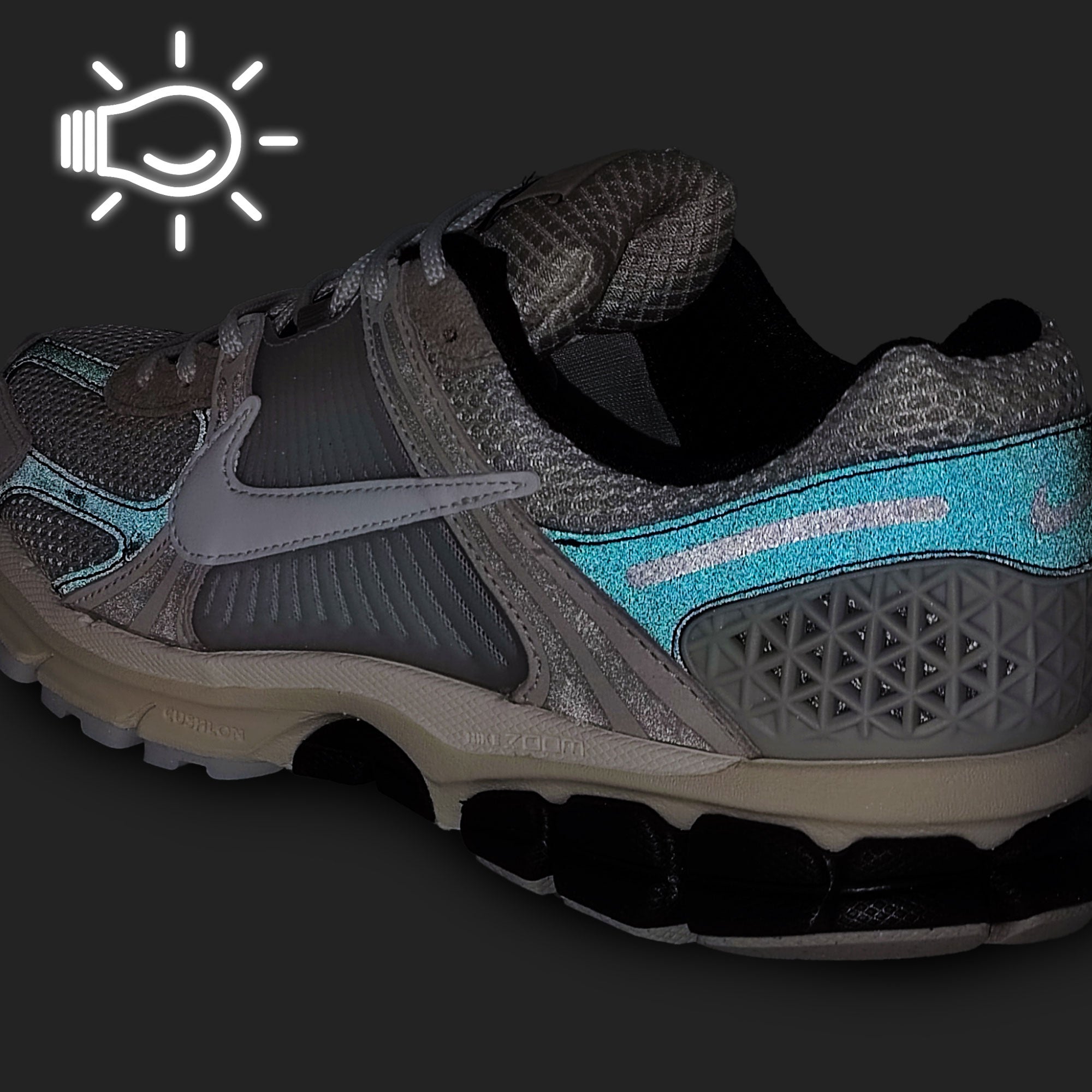 Nike Zoom Vomero 5 Premium Pale Ivory / White-Light Bone Low Top Sneakers Detail View 1 | Overkill