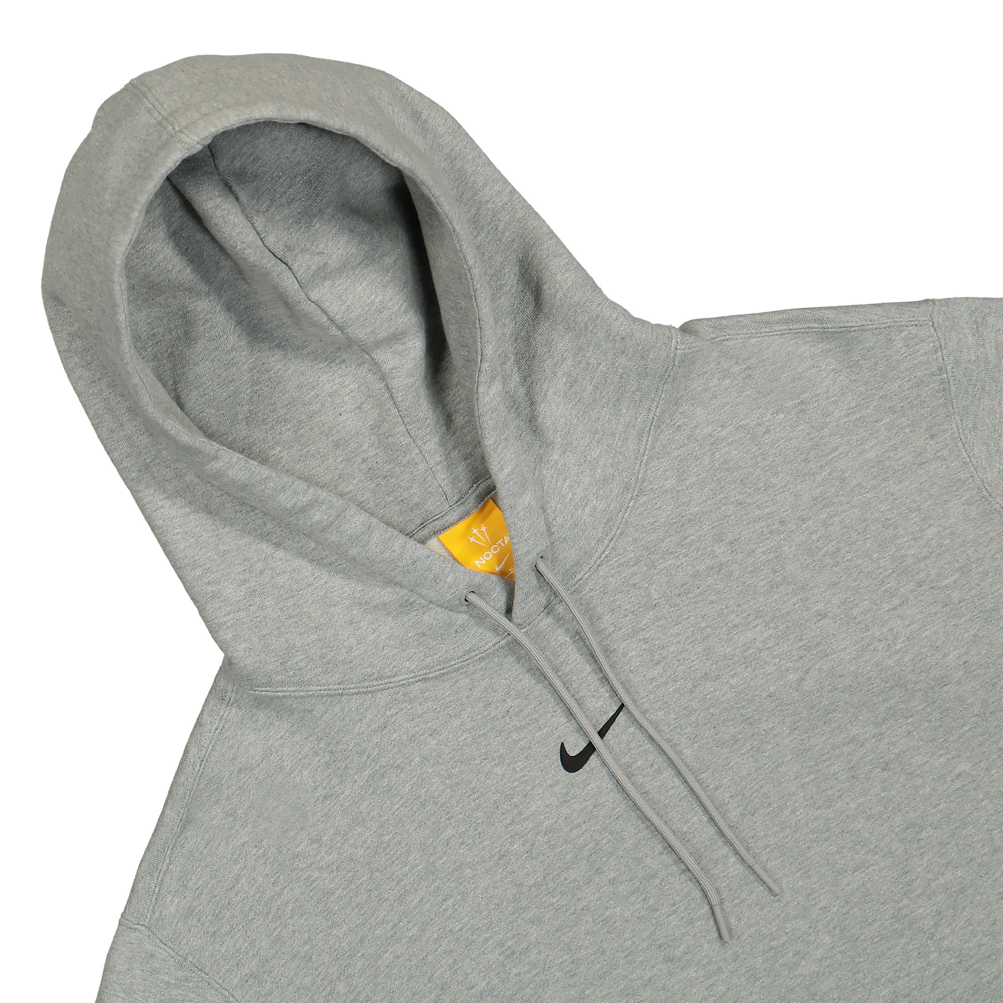 Nike NRG CS Fleece Hoodie Dark Grey Heather / Matte Silver / Black Hoodies Close-up | Overkill