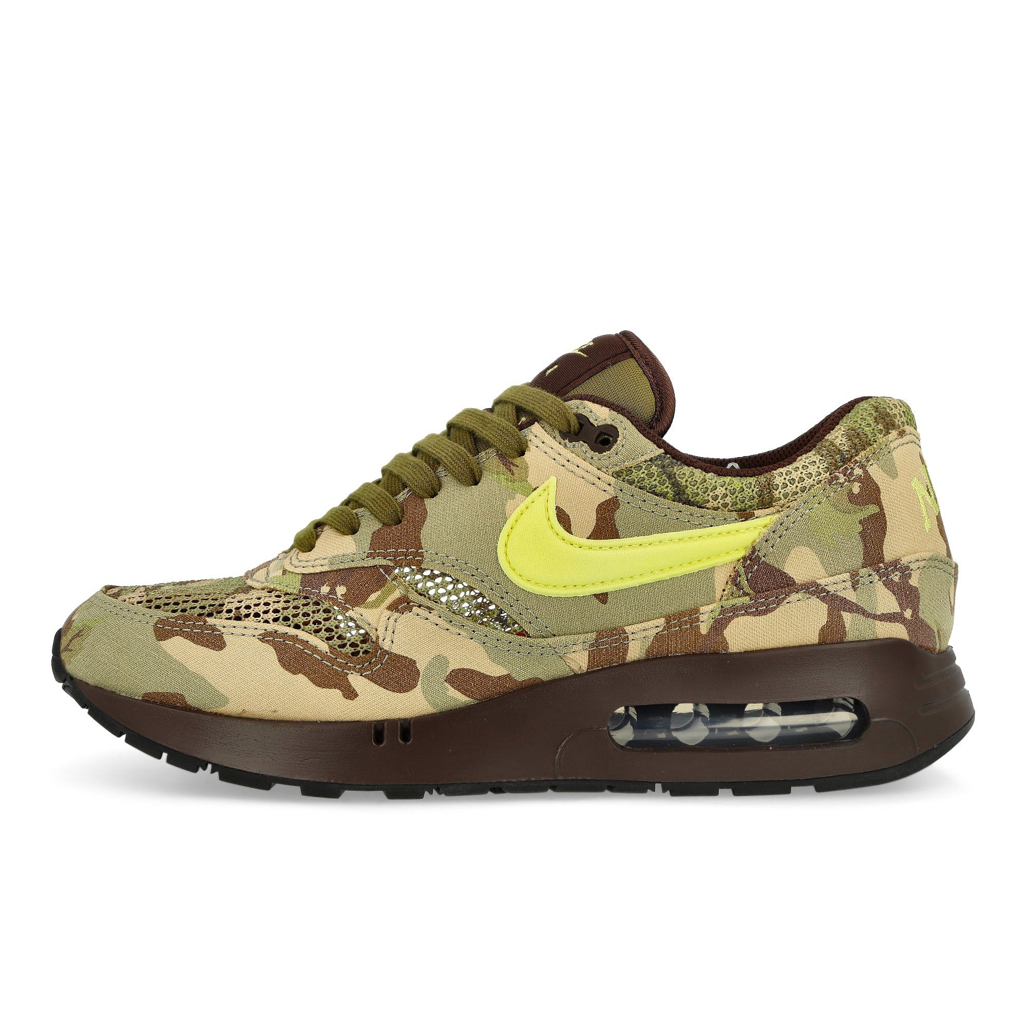 Nike Air Max 1 '86 OG Earth / Light Lemon Twist - Oil Green - Black Low Top Sneakers FN8358 200 | Overkill
