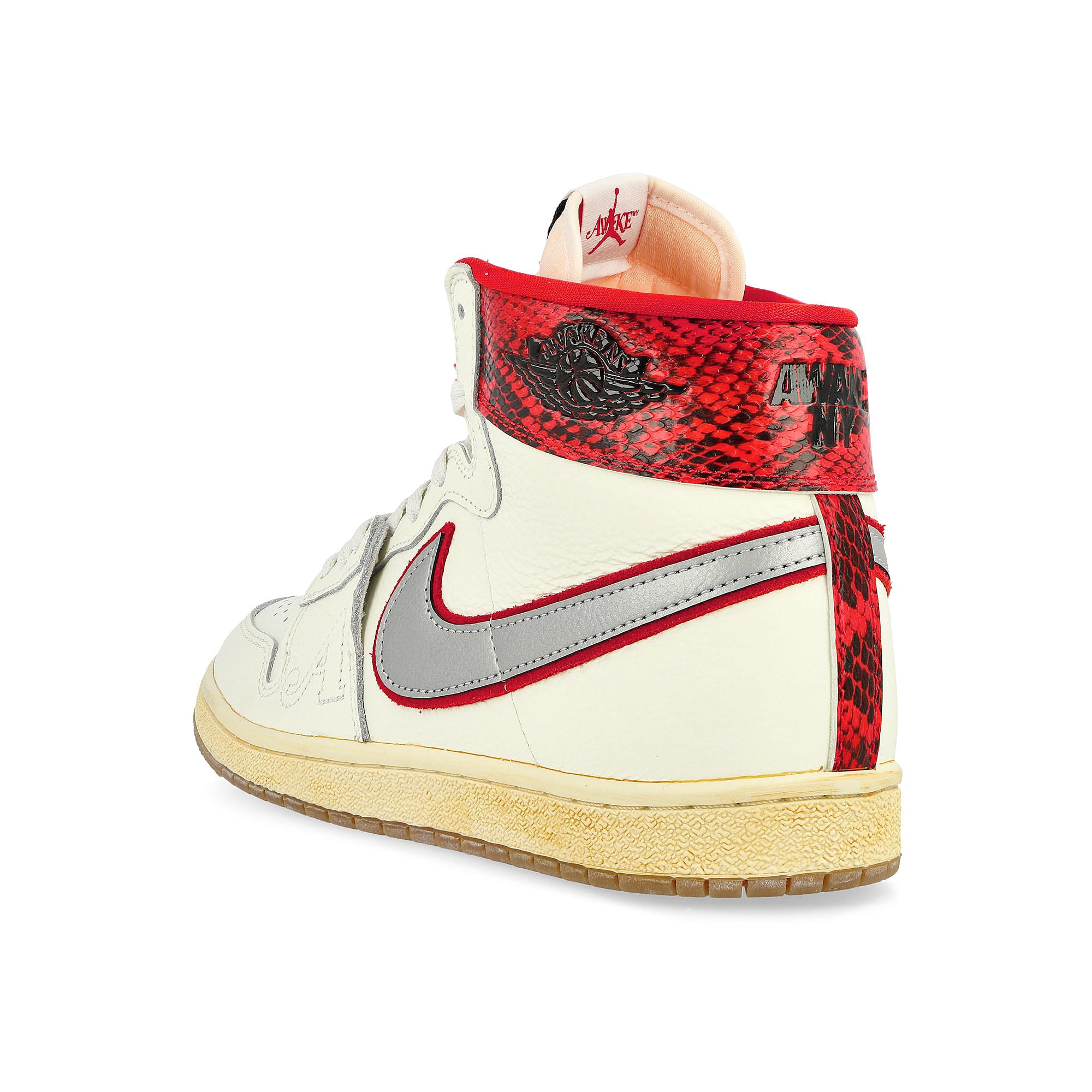 Jordan Air Ship PE SP Sail / Black - University Red – Metallic Platinum High Top Sneakers Material | Overkill