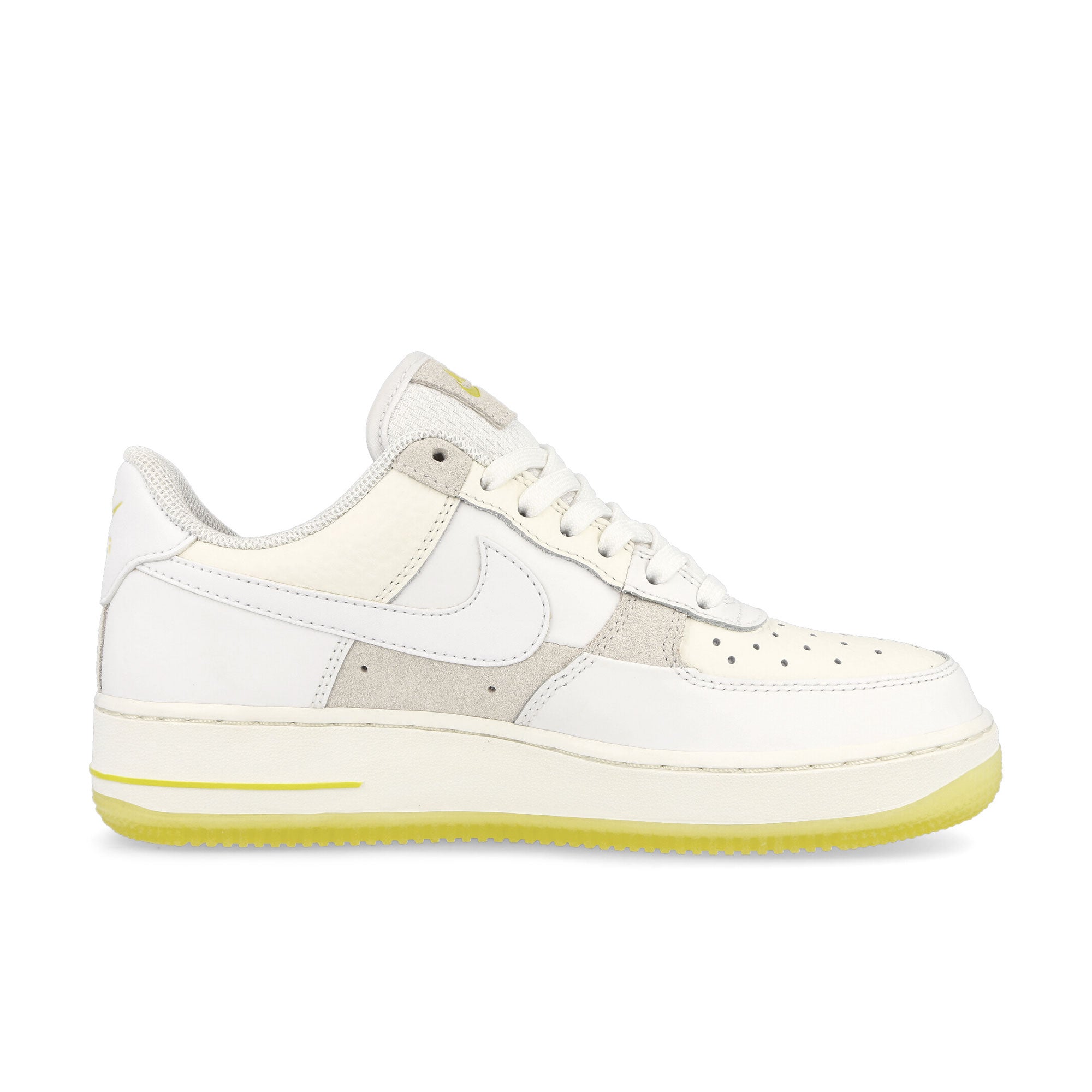 Nike Wmns Air Force 1 07 Low Summit White-White - Opti Yellow - Sail Low Top Sneakers Silhouette | Overkill