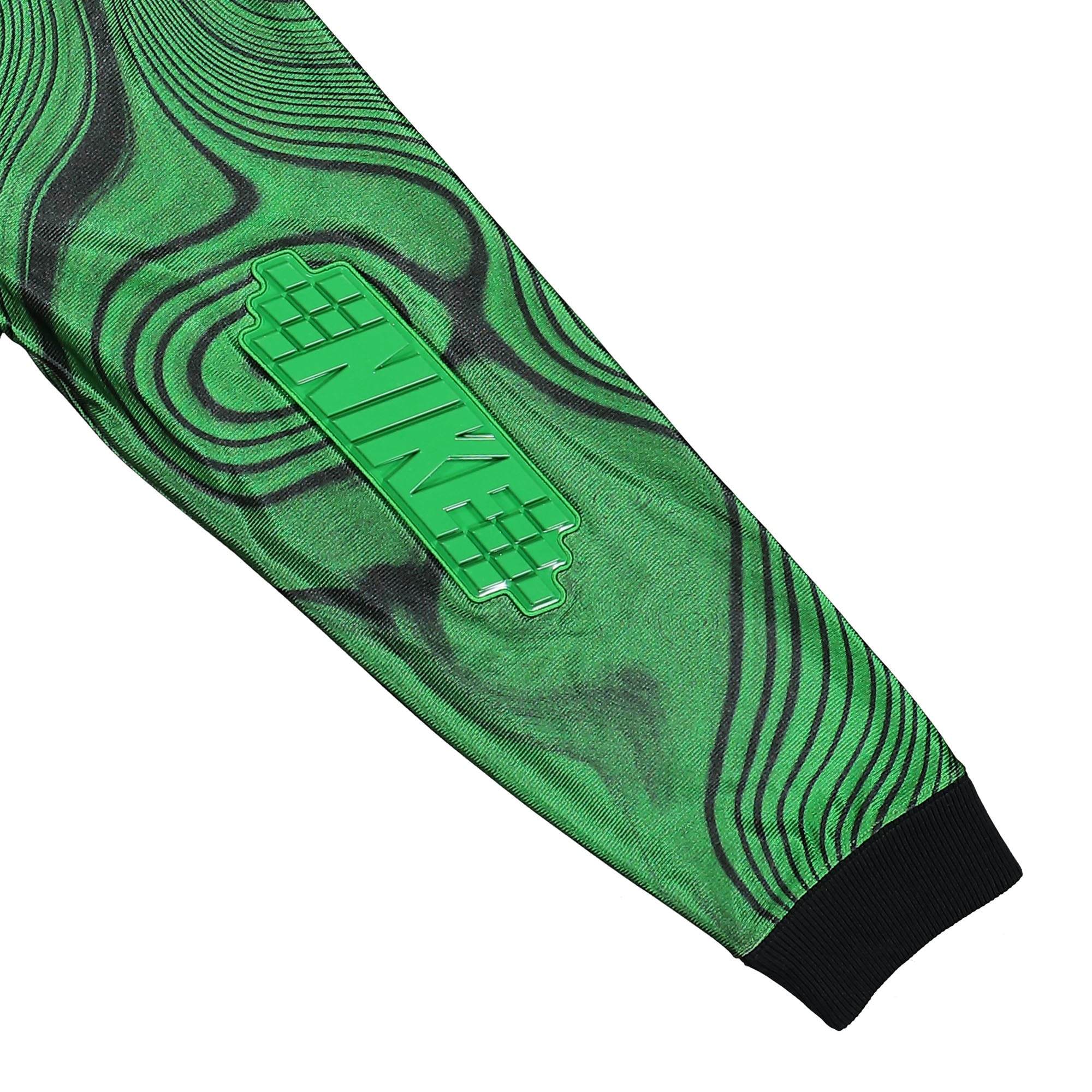 Nike Off-White x Nike AOP Jersey Kelly Green Longsleeves Detailfoto | Overkill