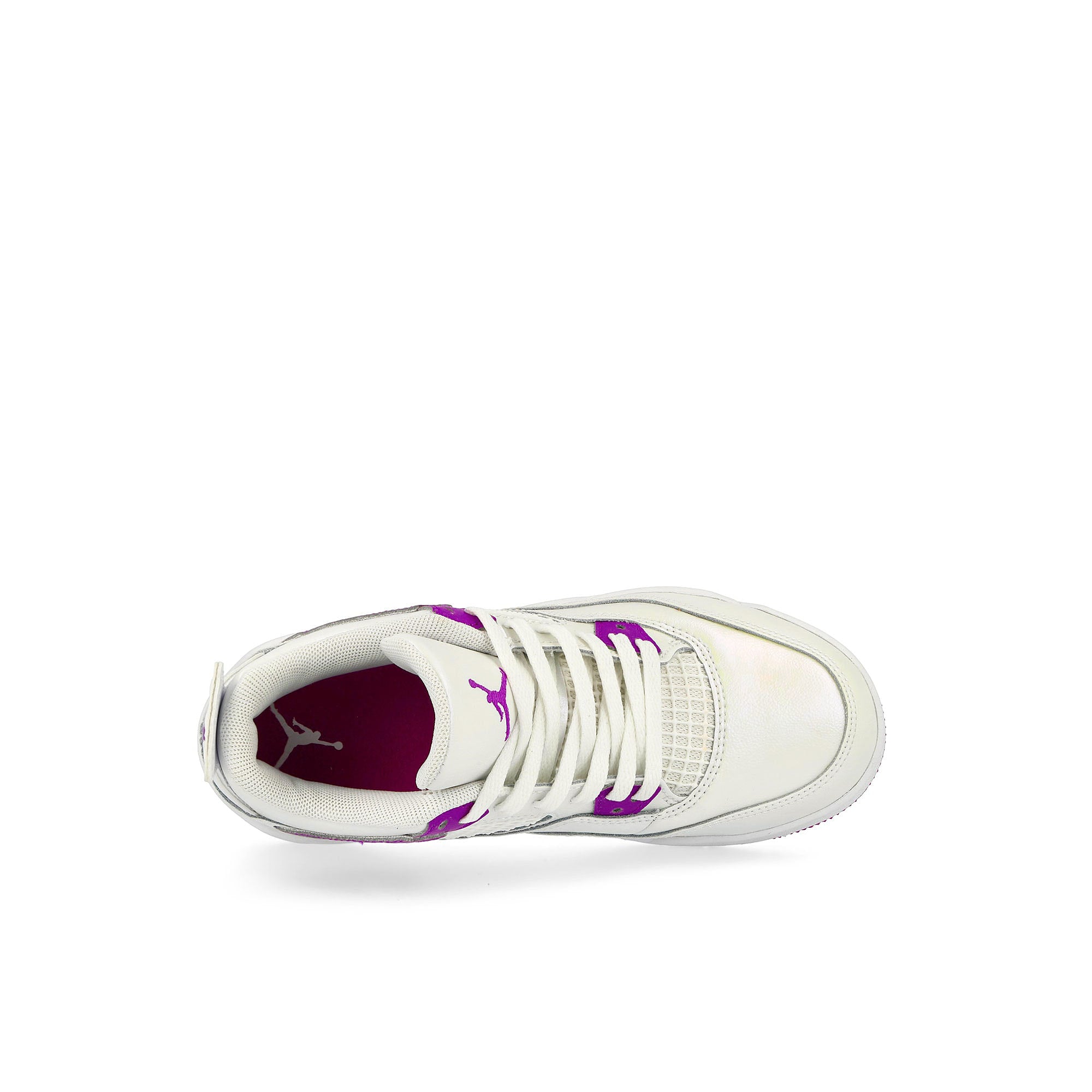 Jordan Jordan 4 Retro PS White / Hyper Violet Mid Top Sneakers Detailfoto | Overkill