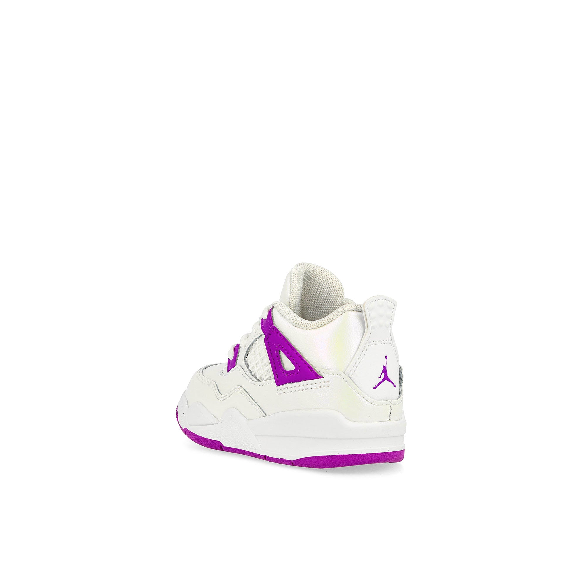 Jordan Jordan 4 Retro TD White / Hyper Violet High Top Sneakers Material | Overkill