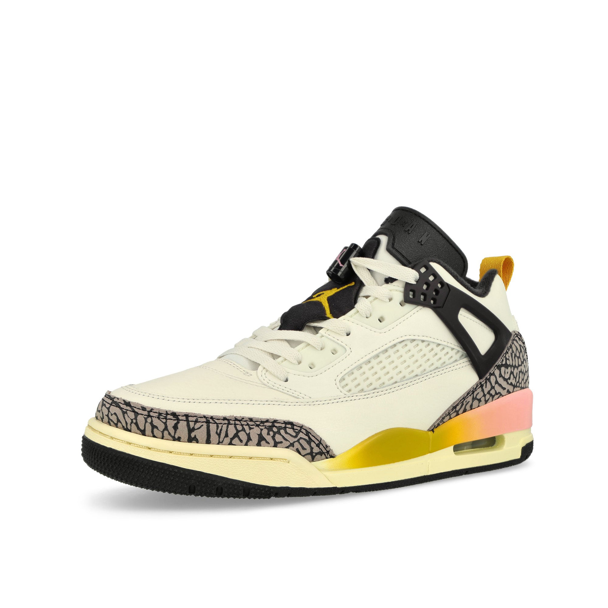 Jordan Air Jordan Spizike Low Rare Air Sail / Dark Sulfur - Oil Grey - Muslin Low Top Sneakers FQ1759 107 Close-up | Overkill