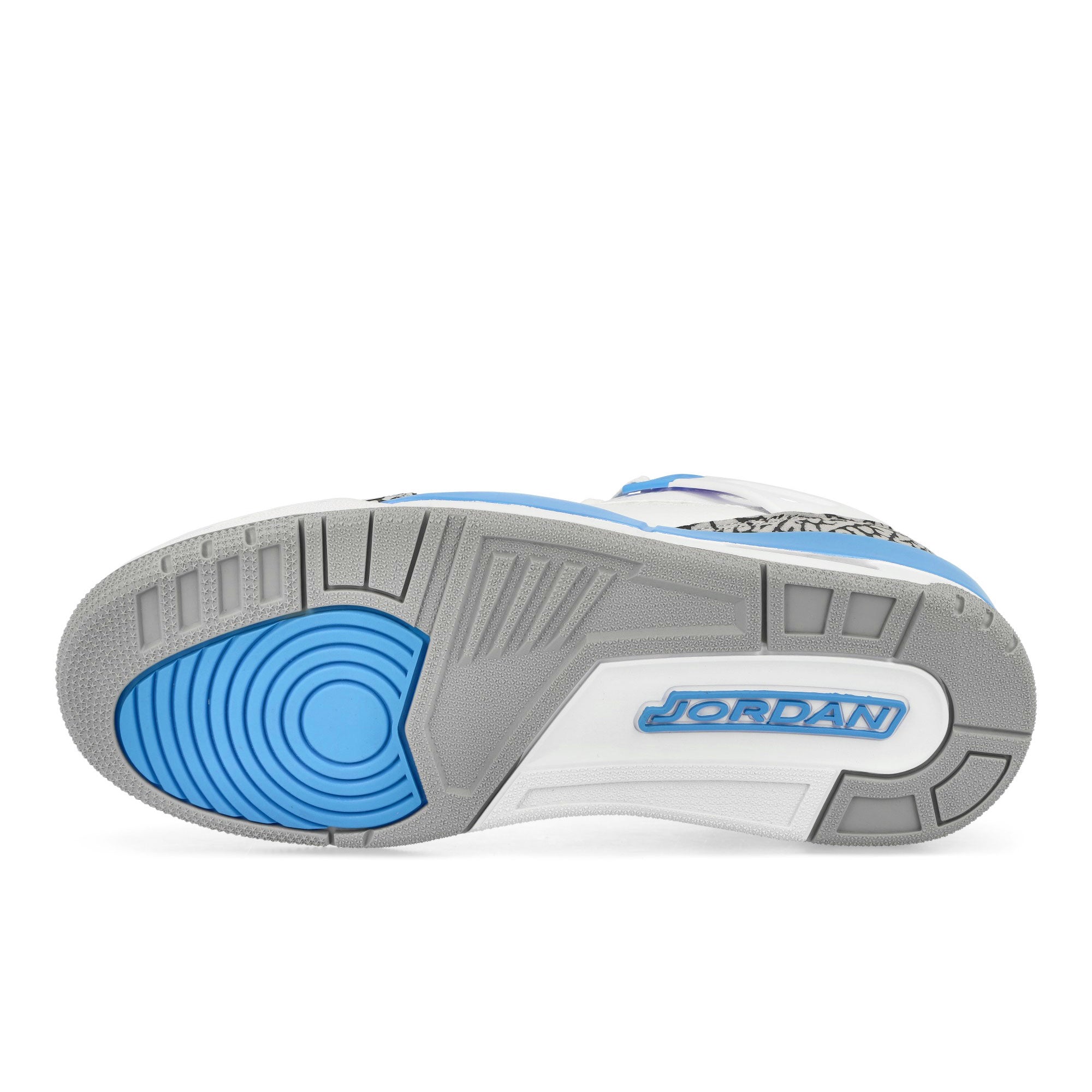 Jordan Spizike Low White / University / Blue-Wolf Grey Mid Top Sneakers Detail View 2 | Overkill