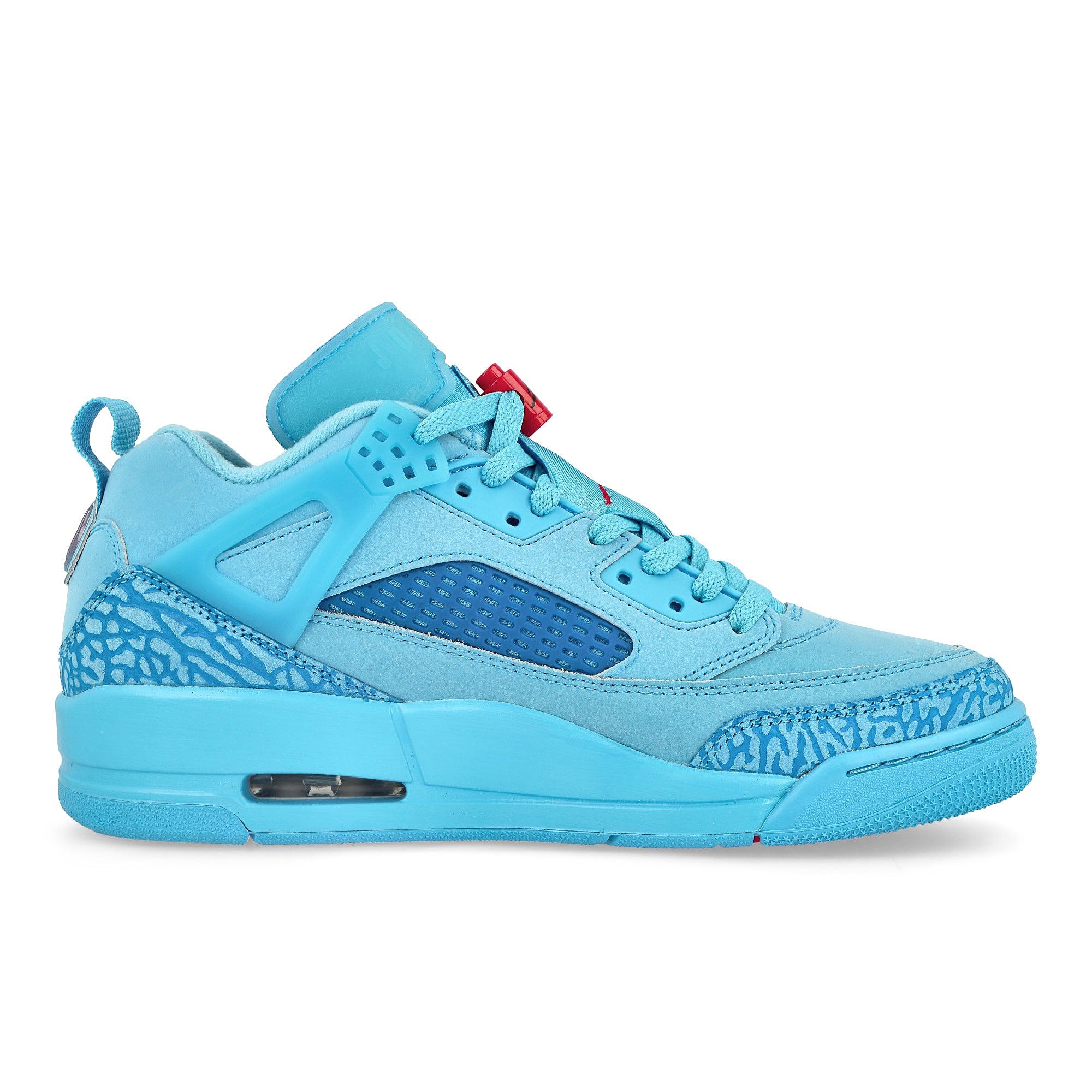 Jordan Spizike Low Football Blue / Fountain Blue Low Top Sneakers Silhouette | Overkill