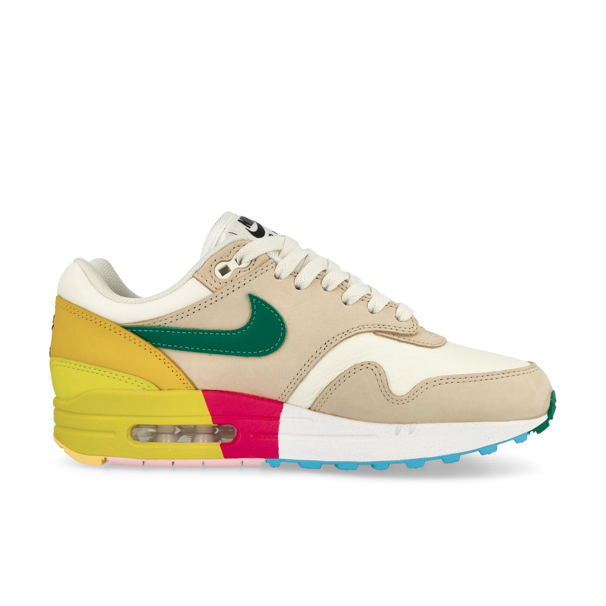 Nike Wmns Air Max 1 87 Sanddrift-Black - Sail - University Gold Low Top Sneakers Silhouette | Overkill