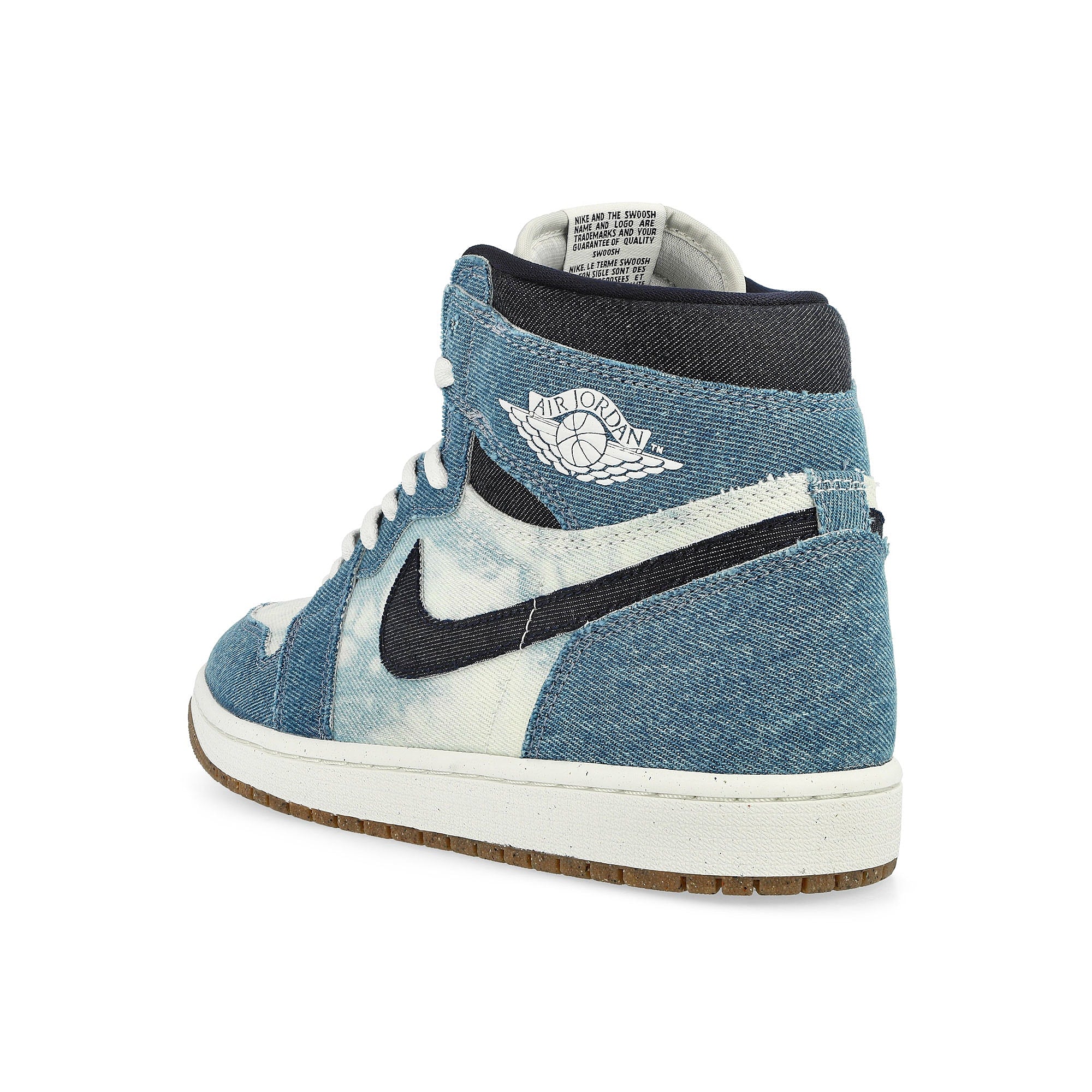 Jordan Air Jordan 1 Retro High Summit White / Obsidian - Summit White High Top Sneakers Material | Overkill