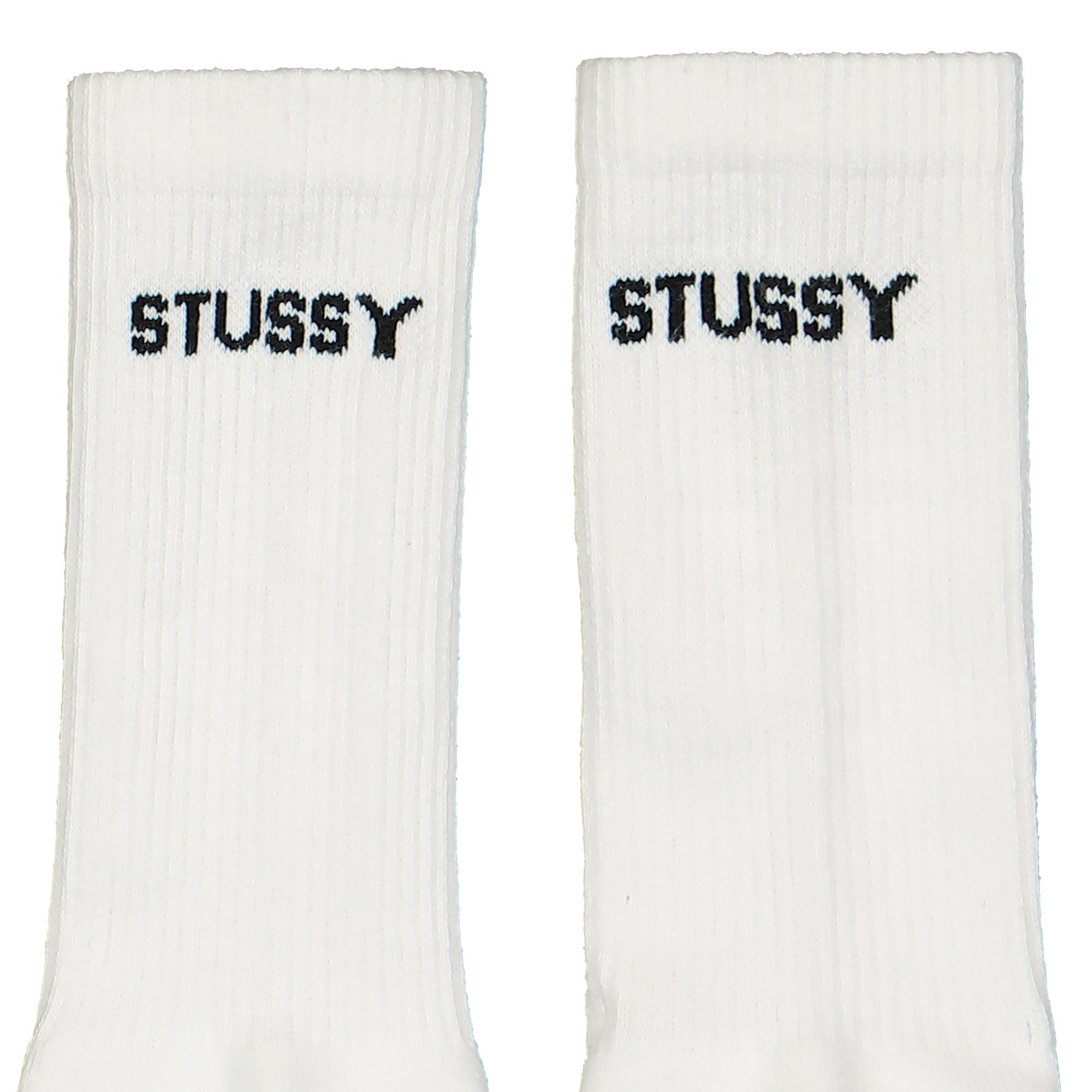 Nike Stussy x Nike Everyday Plus Crew 3 Pairs Socks White / Black Socks Close-up | Overkill