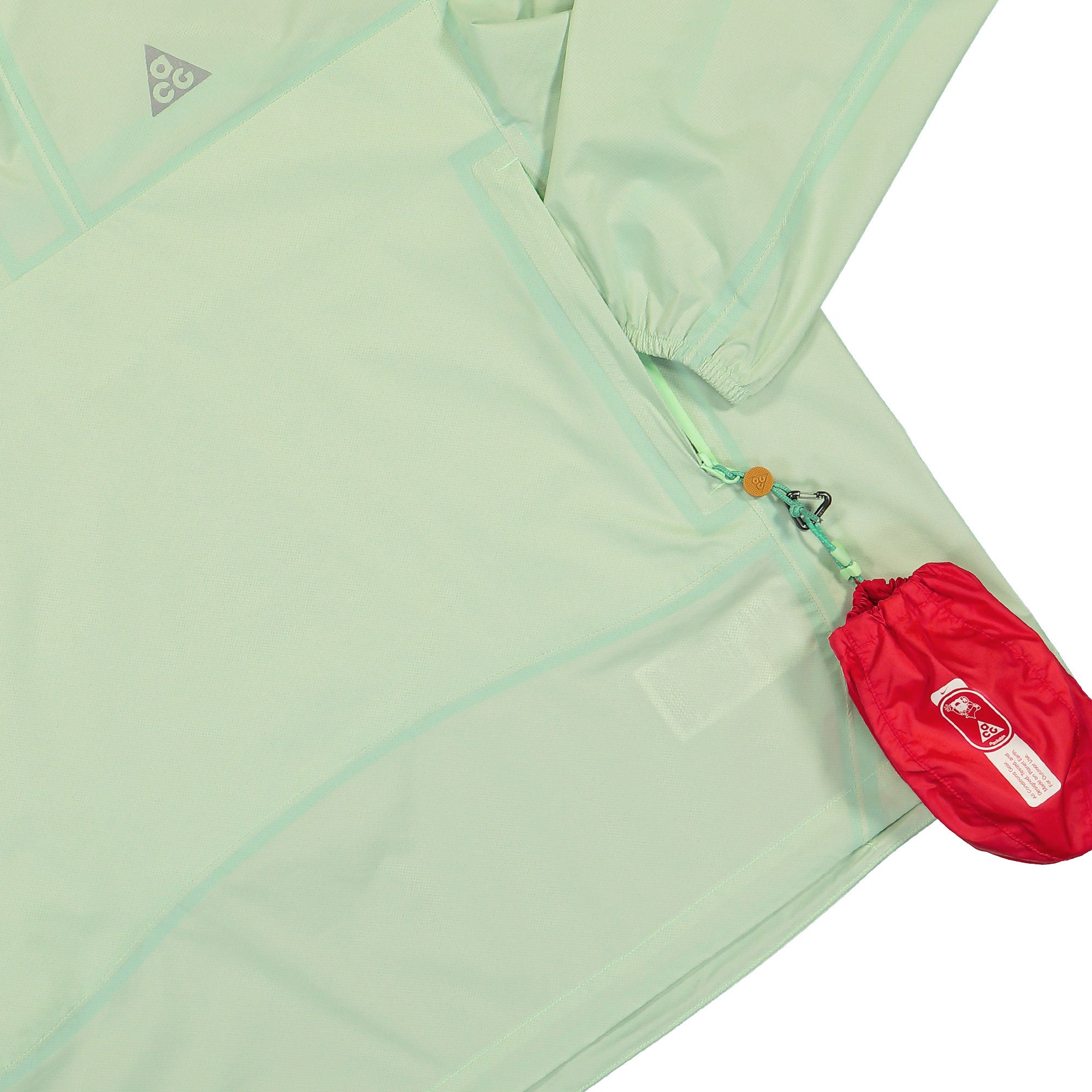 Nike ACG Trail Snacks Storm-FIT ADV Jacket Vapor Green / Reflective Silver Windbreaker Detailfoto | Overkill