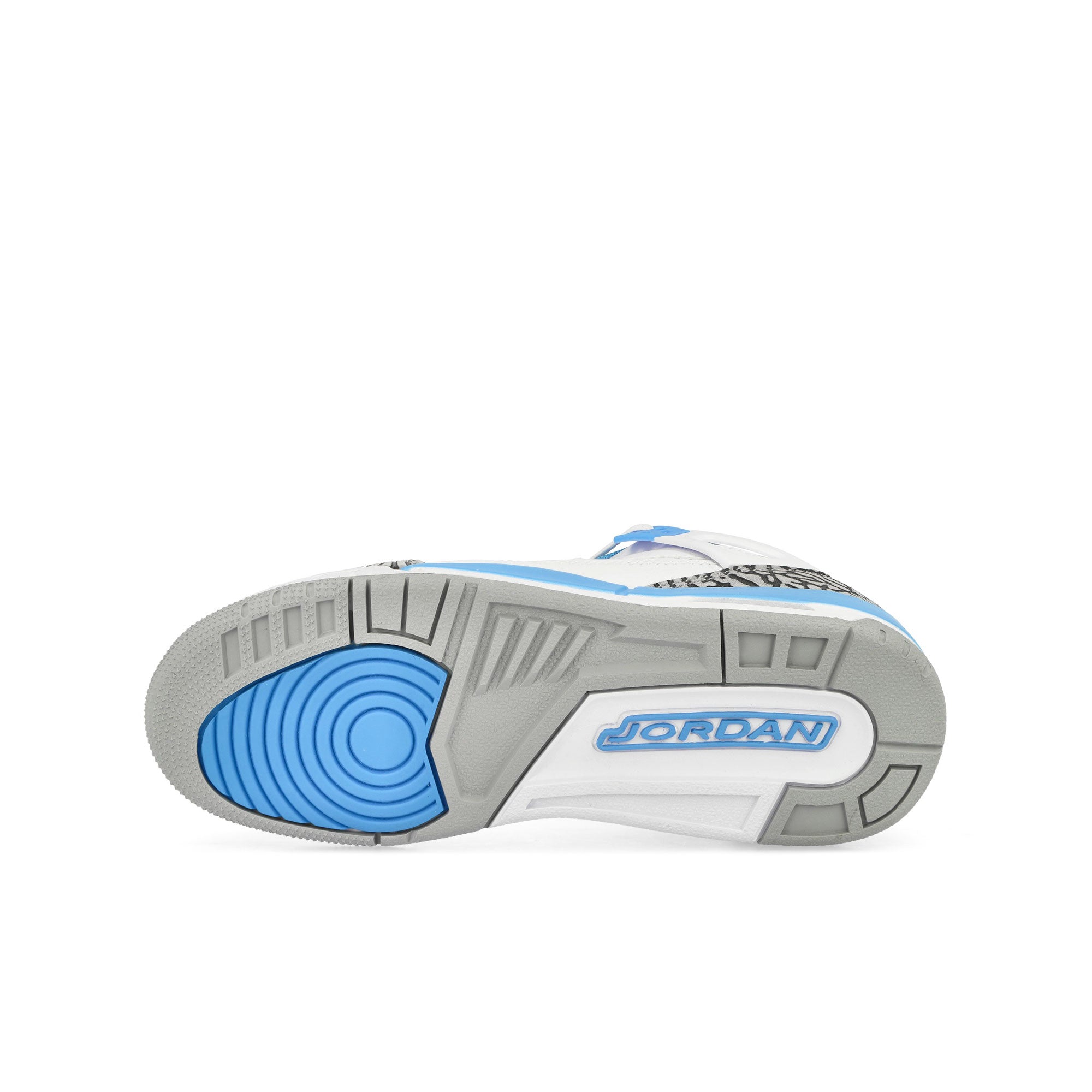 Jordan Spizike Low GS White / University / Blue-Wolf Grey Mid Top Sneakers Detail View 2 | Overkill