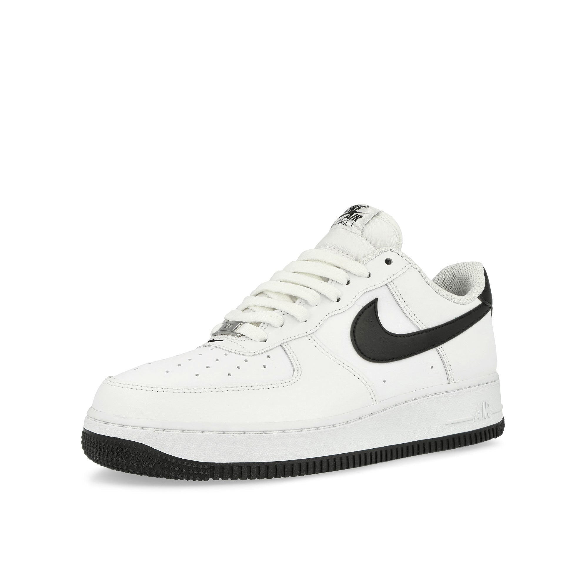 Nike Air Force 1 '07 White / Black - White Low Top Sneakers Close Up | Overkill