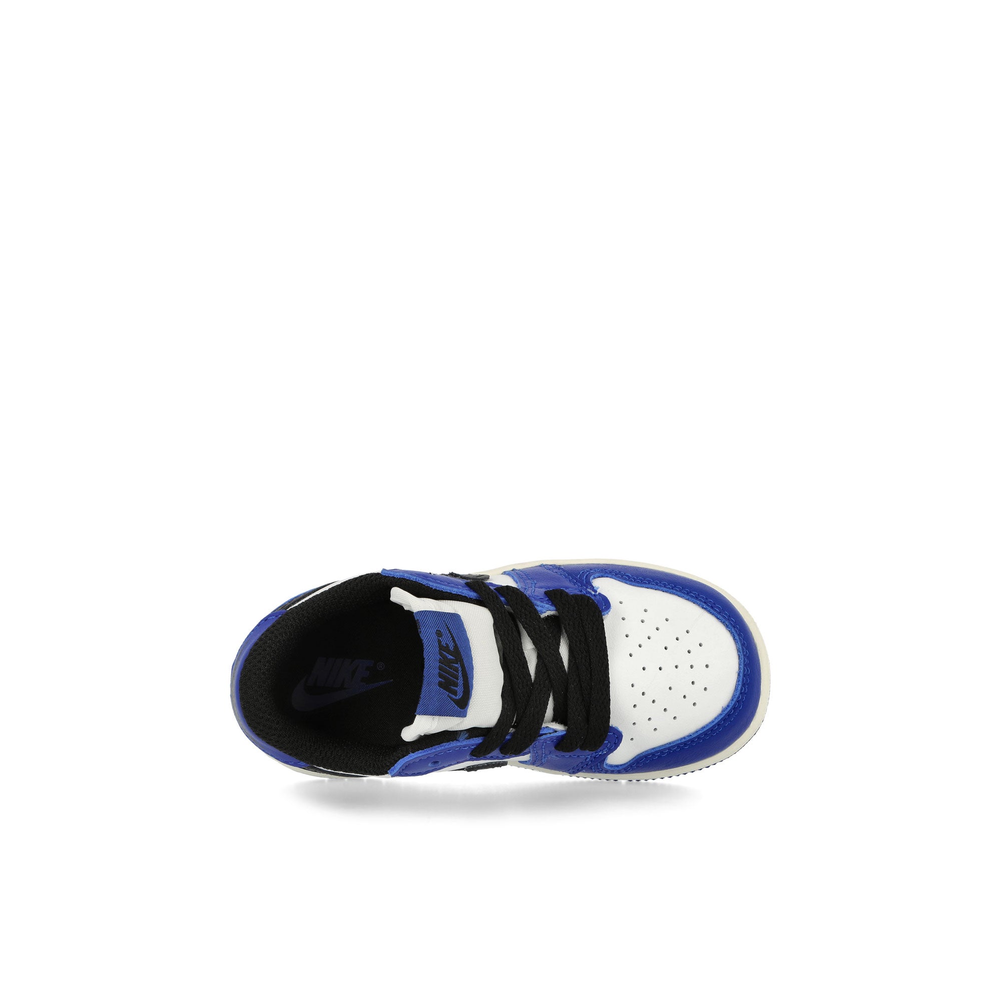 Jordan 1 Retro Low OG TD White / Black - Game Royal - Sail Low Top Sneakers Close Up | Overkill