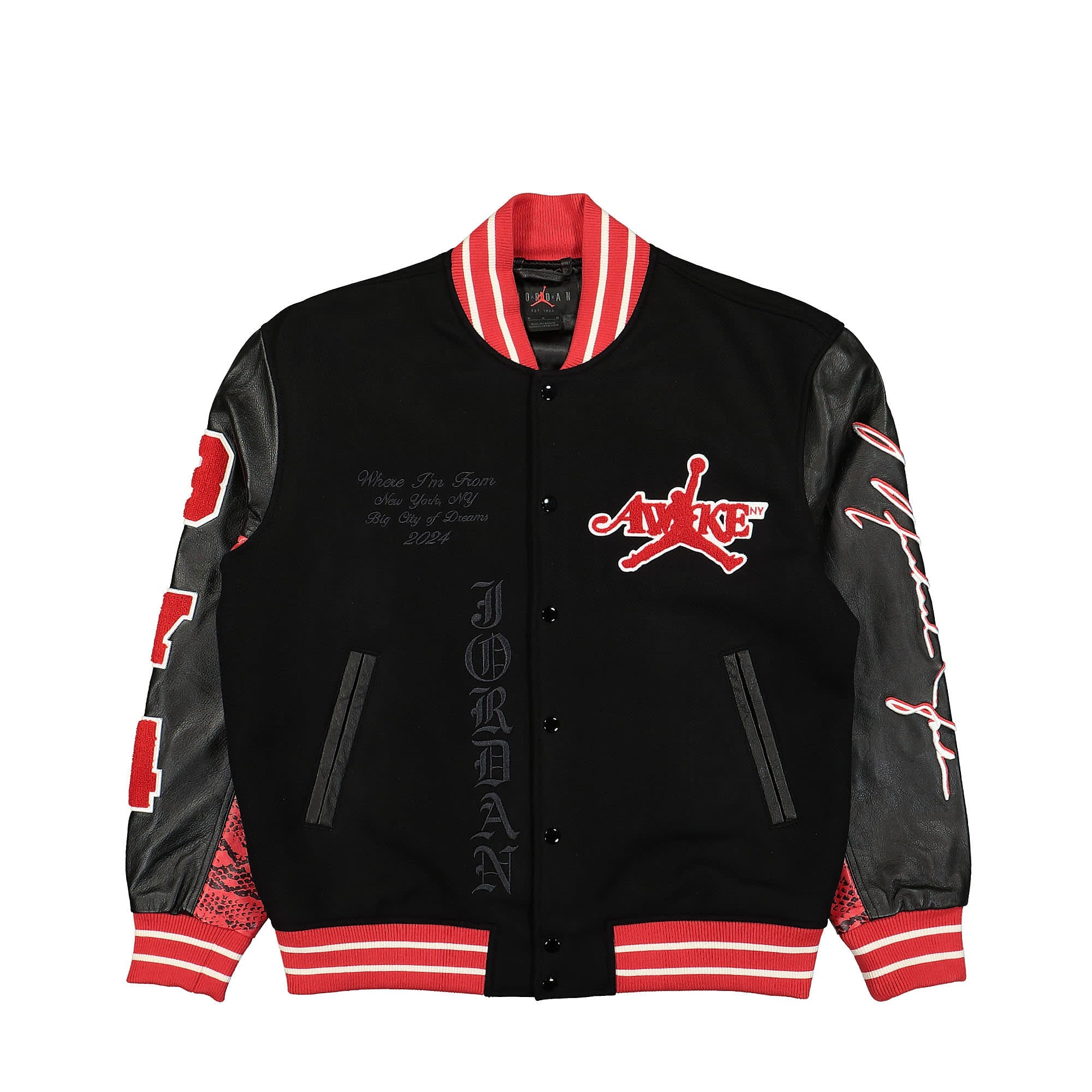 Jordan Varsity Jacket University Red / Black Bomber & Varsity Jackets FQ5439 657 | Overkill