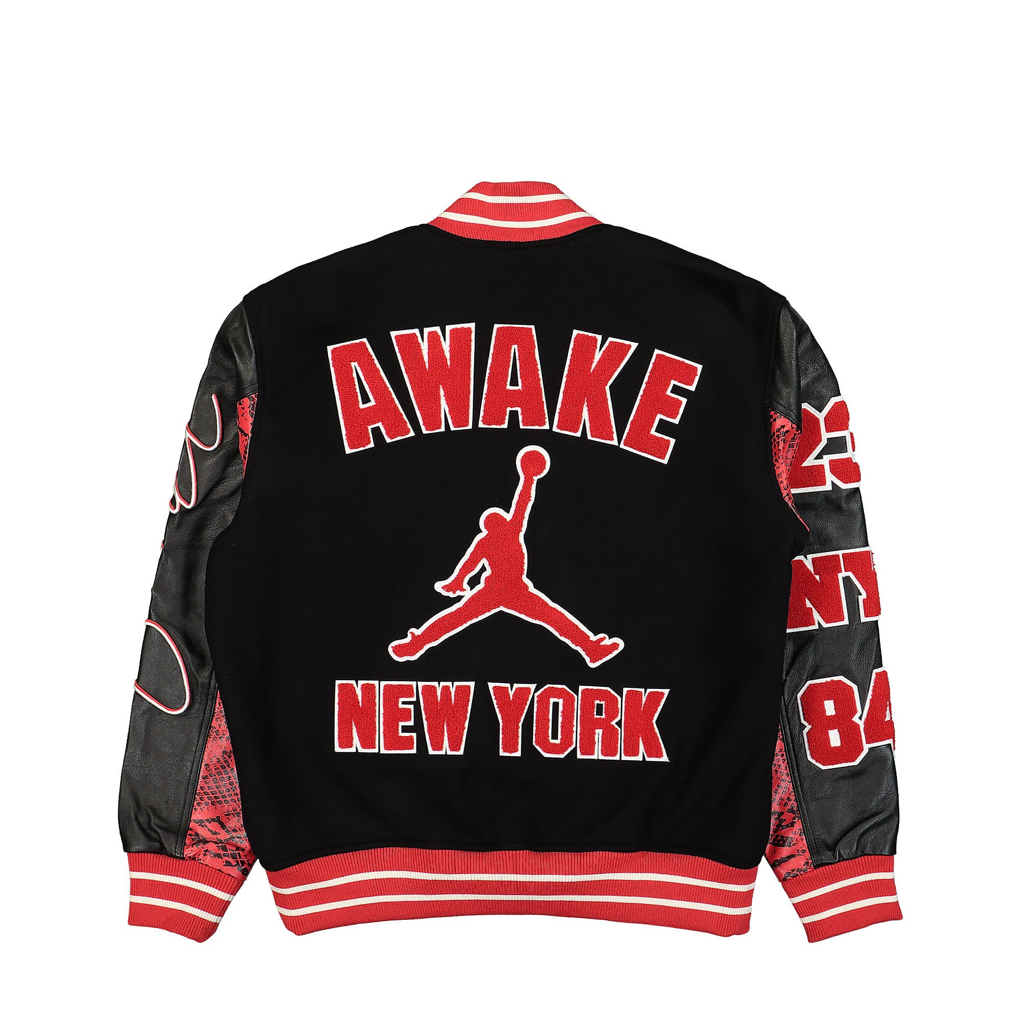 Jordan Varsity Jacket University Red / Black Bomber & Varsity Jackets Material | Overkill