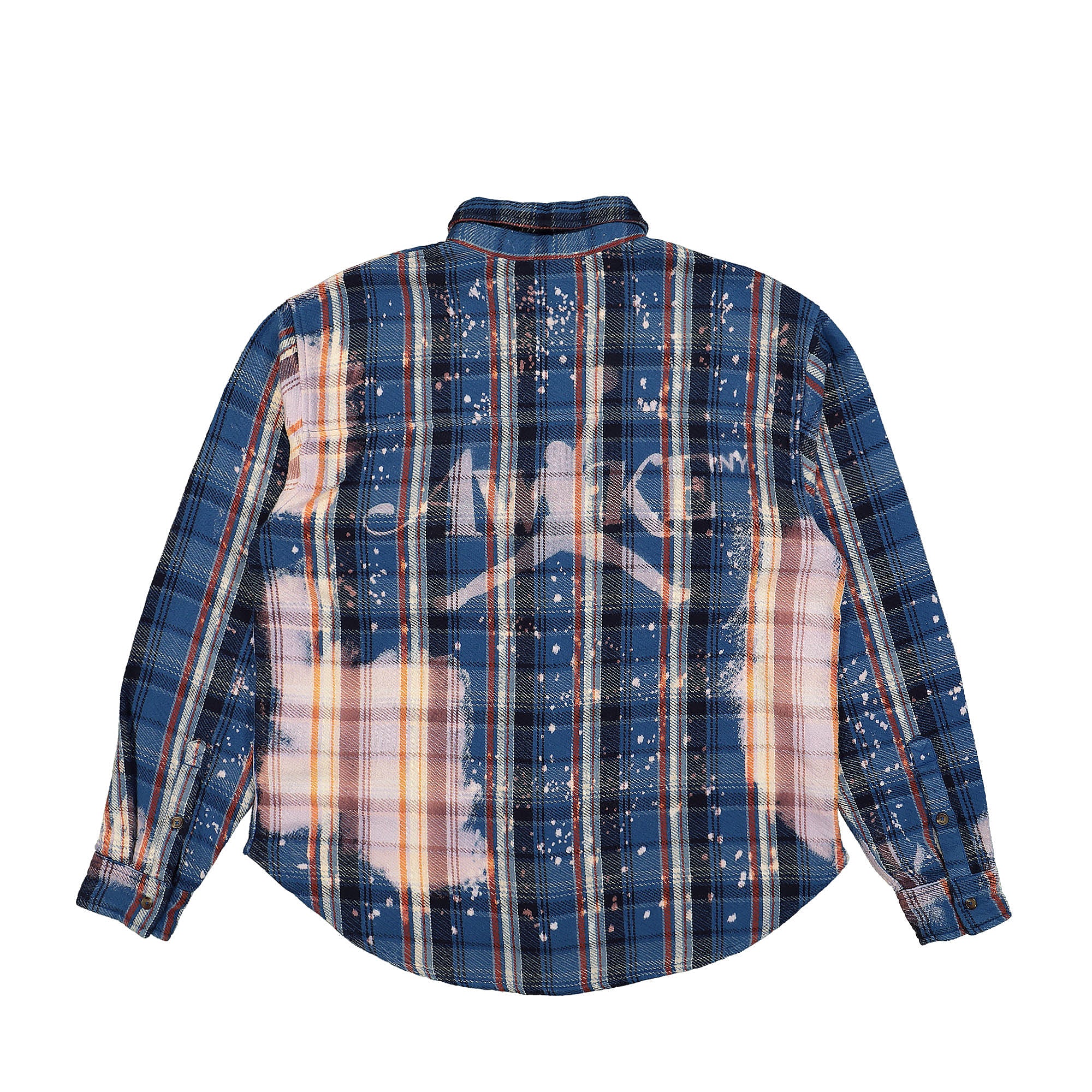 Jordan Flannel Shirt Blackened Blue / Border Blue / Sail Shirts Close-up | Overkill