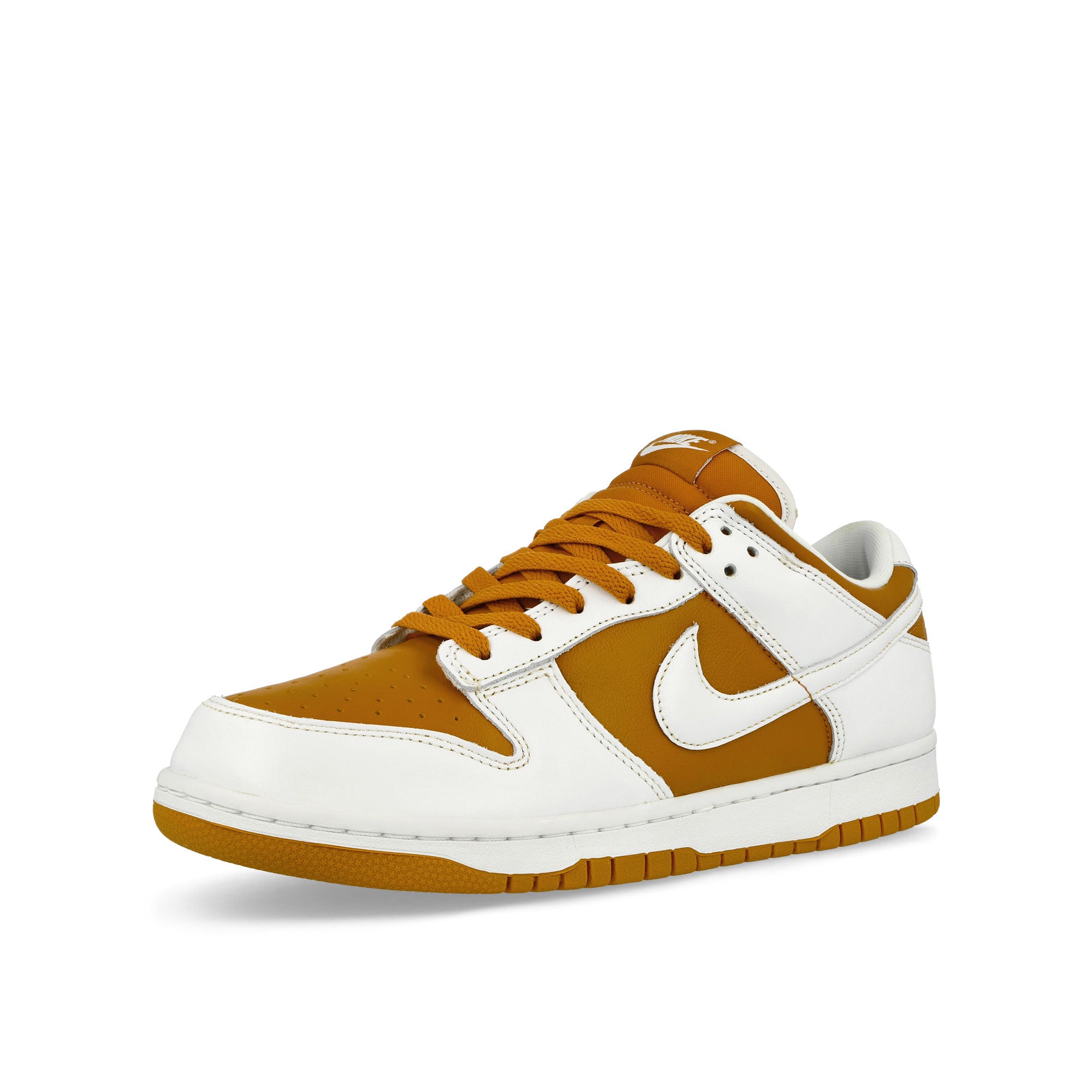 Nike Dunk Low QS Dark Curry / White Low Top Sneakers Close Up | Overkill