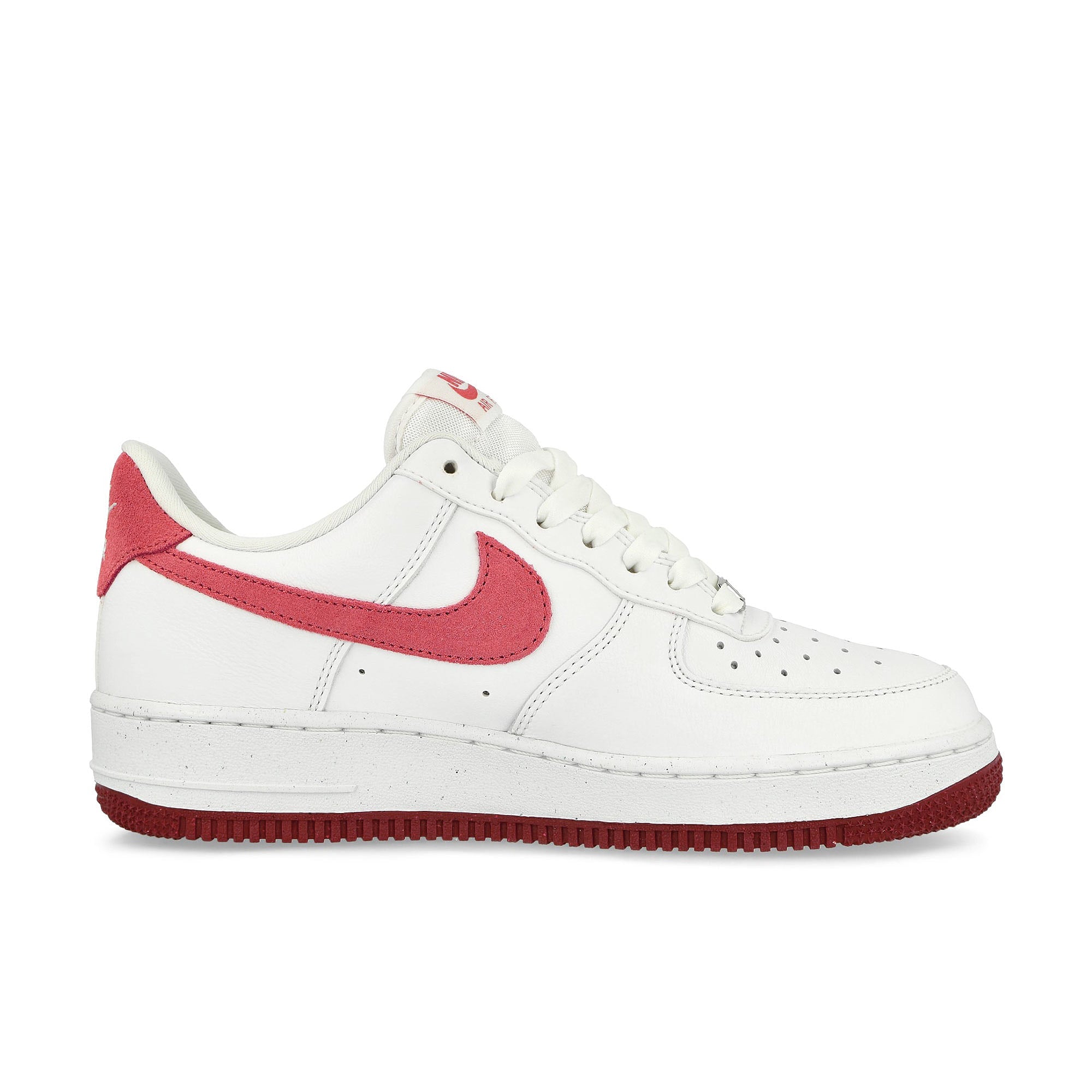Nike W Air Force 1 '07 White / Adobe - Team Red - Dragon Red Low Top Sneakers Silhouette | Overkill