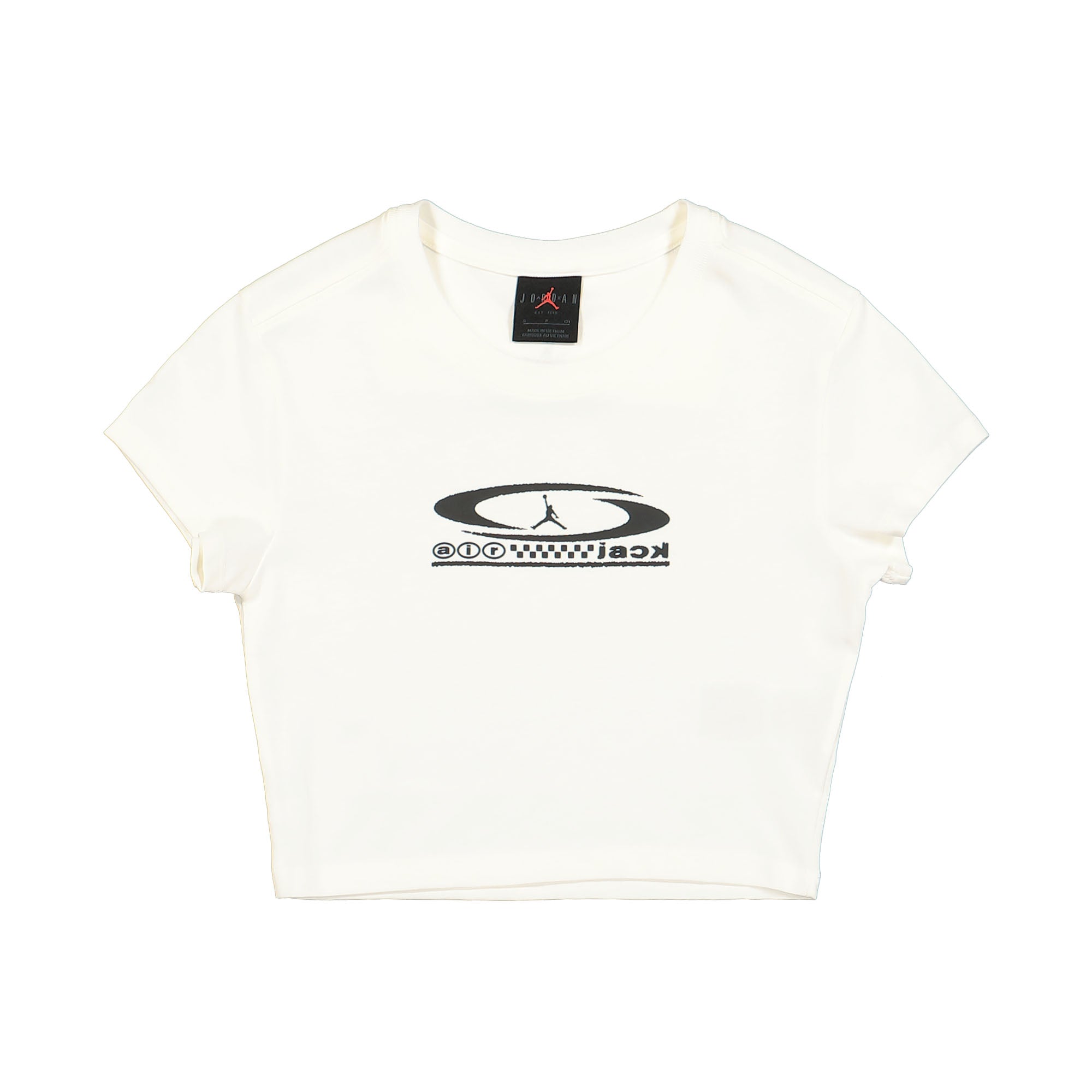 Jordan W Slim Tee Sail / Black T-Shirts FQ7805 133 | Overkill