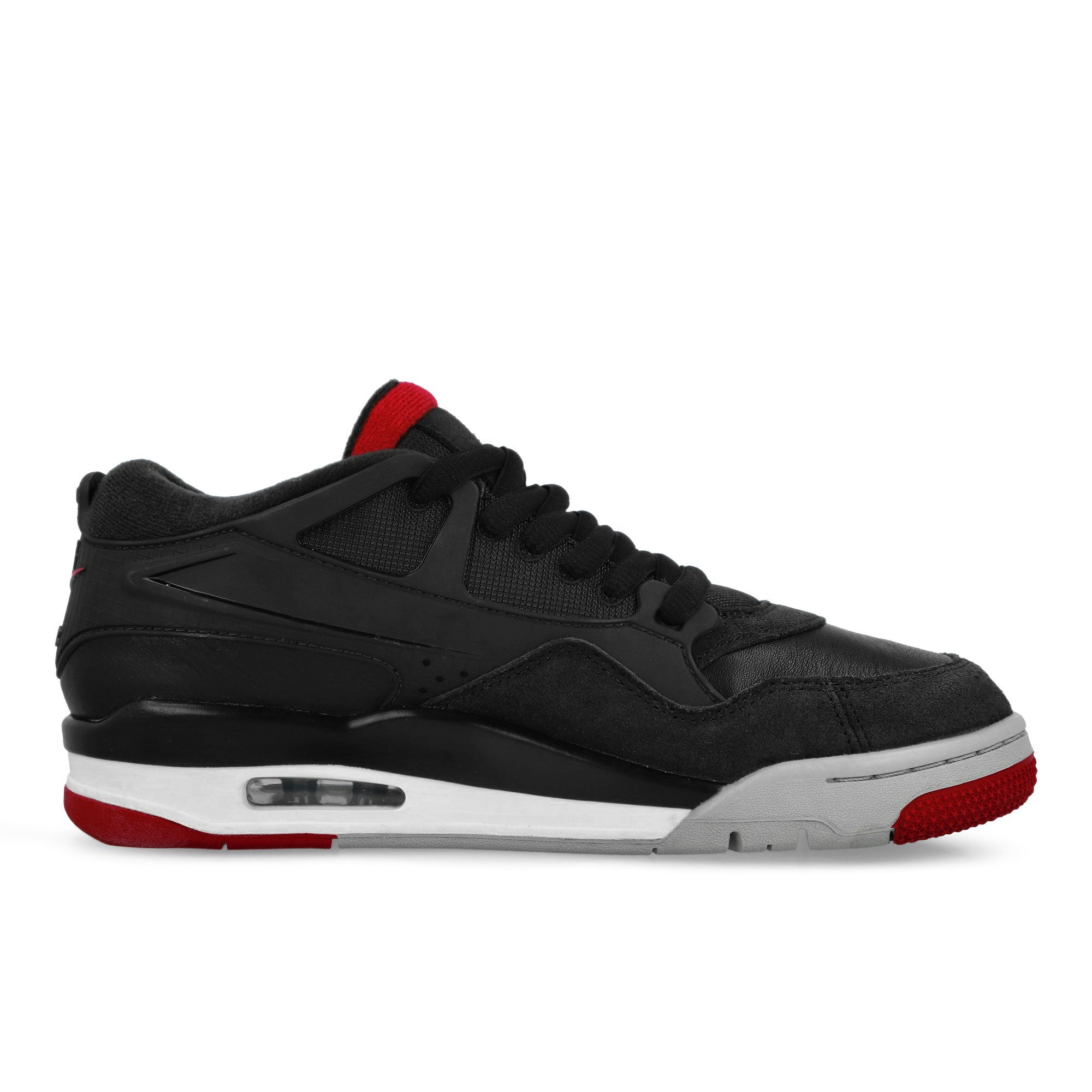 Jordan Air Jordan 4 RM Bred Black / Varsity Red - Wolf Grey - White Low Top Sneakers FQ7939 061 Silhouette | Overkill