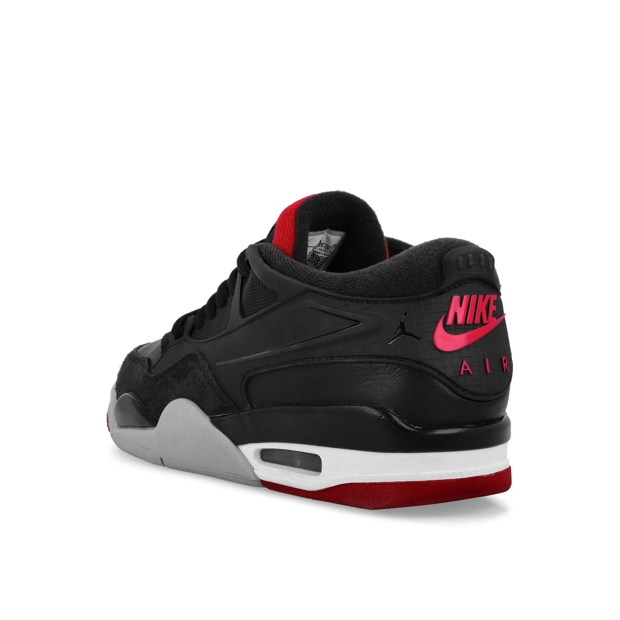 Jordan Air Jordan 4 RM Bred Black / Varsity Red - Wolf Grey - White Low Top Sneakers FQ7939 061 Material | Overkill