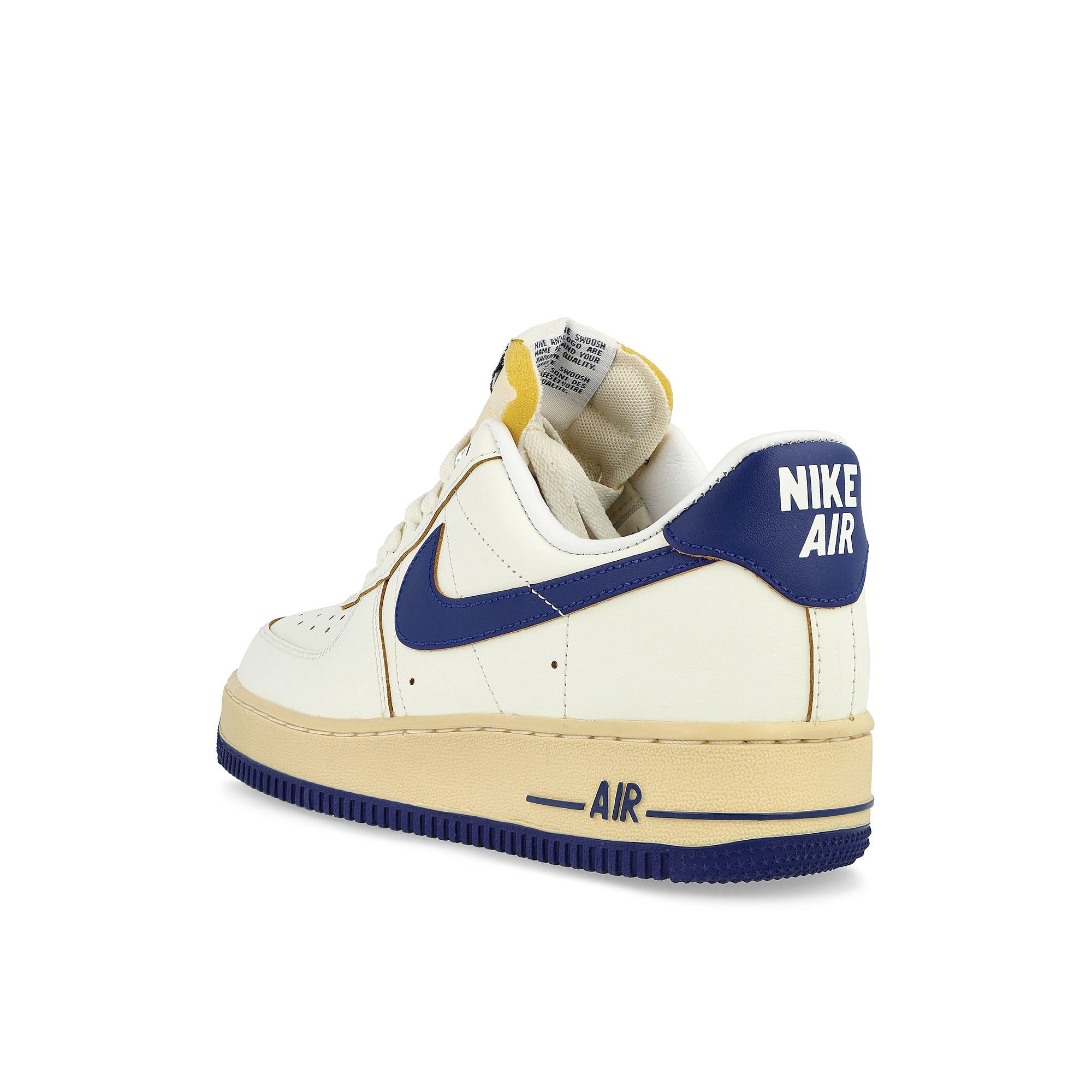 Nike W Air Force 1 '07 Sail / Deep Royal Blue - Pale Vanilla Low Top Sneakers Material | Overkill