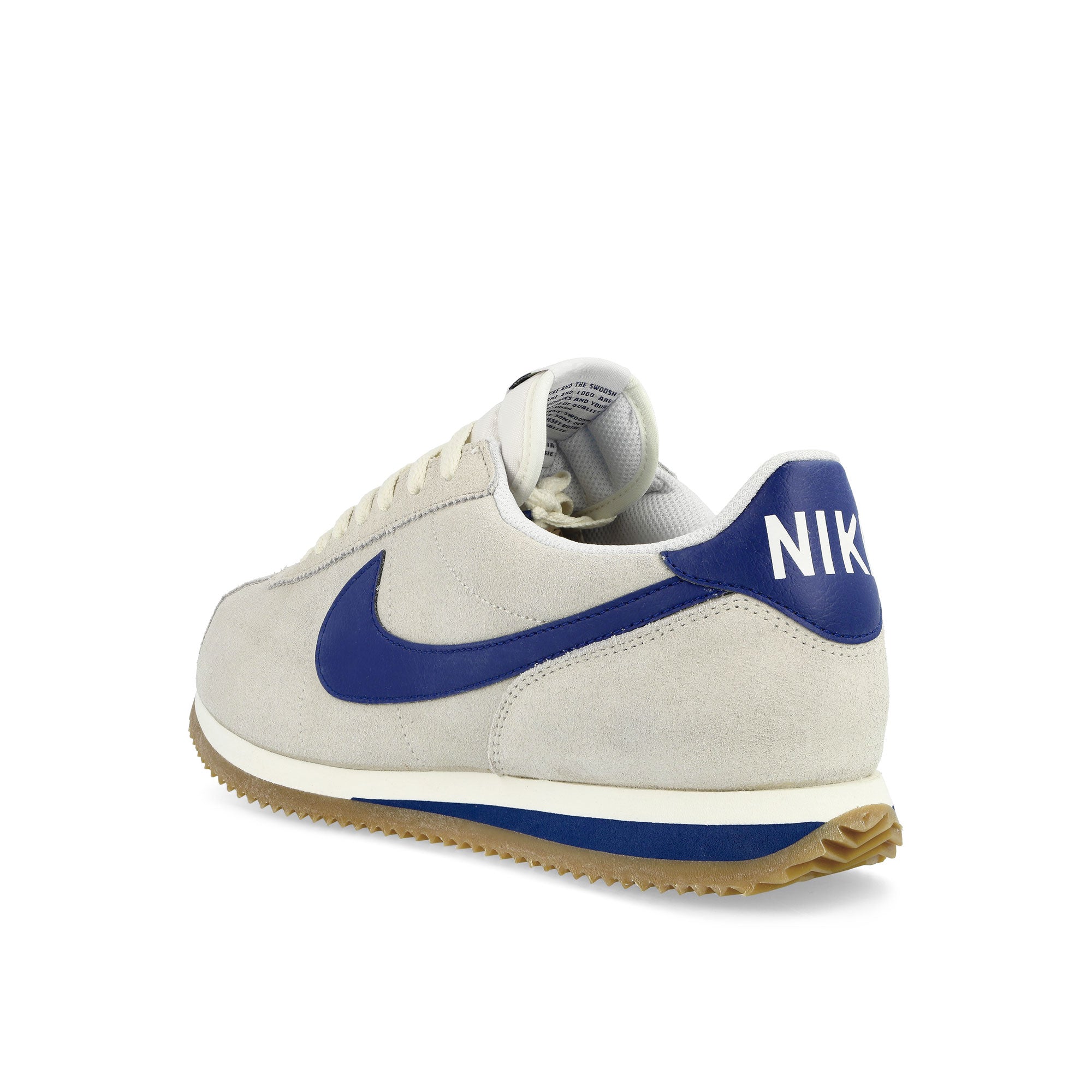 Nike W Cortez Pale Ivory / Deep Royal Blue - Sail Low Top Sneakers Material | Overkill