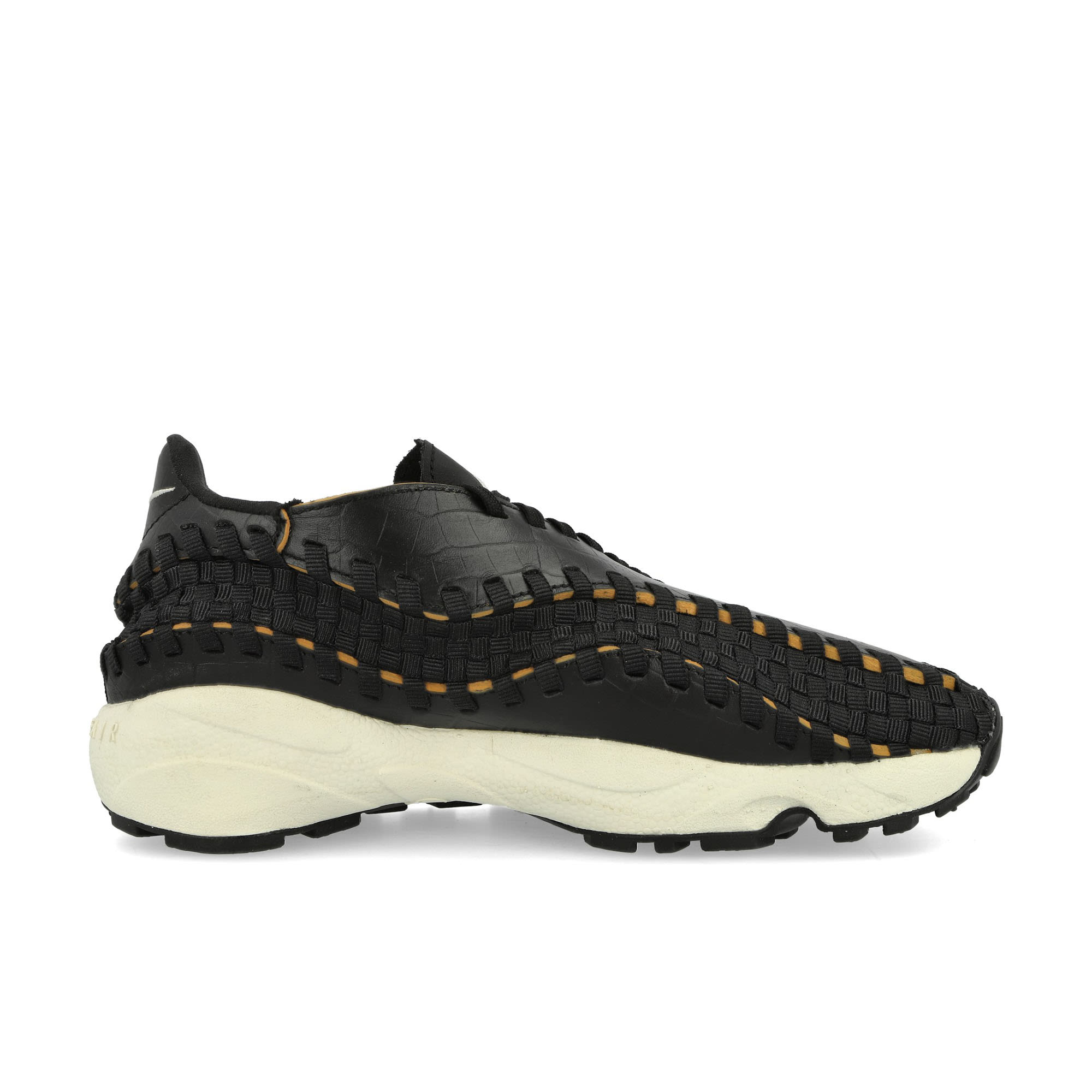 Nike W Air Footscape Woven Premium Black / Pale Ivory - Desert Ochre Low Top Sneakers Silhouette | Overkill