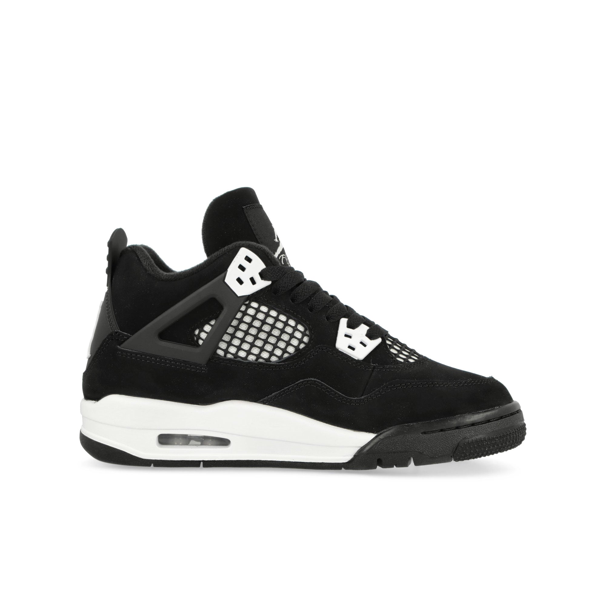 Jordan Air Jordan 4 Retro GS Black/White-Black High Top Sneakers Silhouette | Overkill