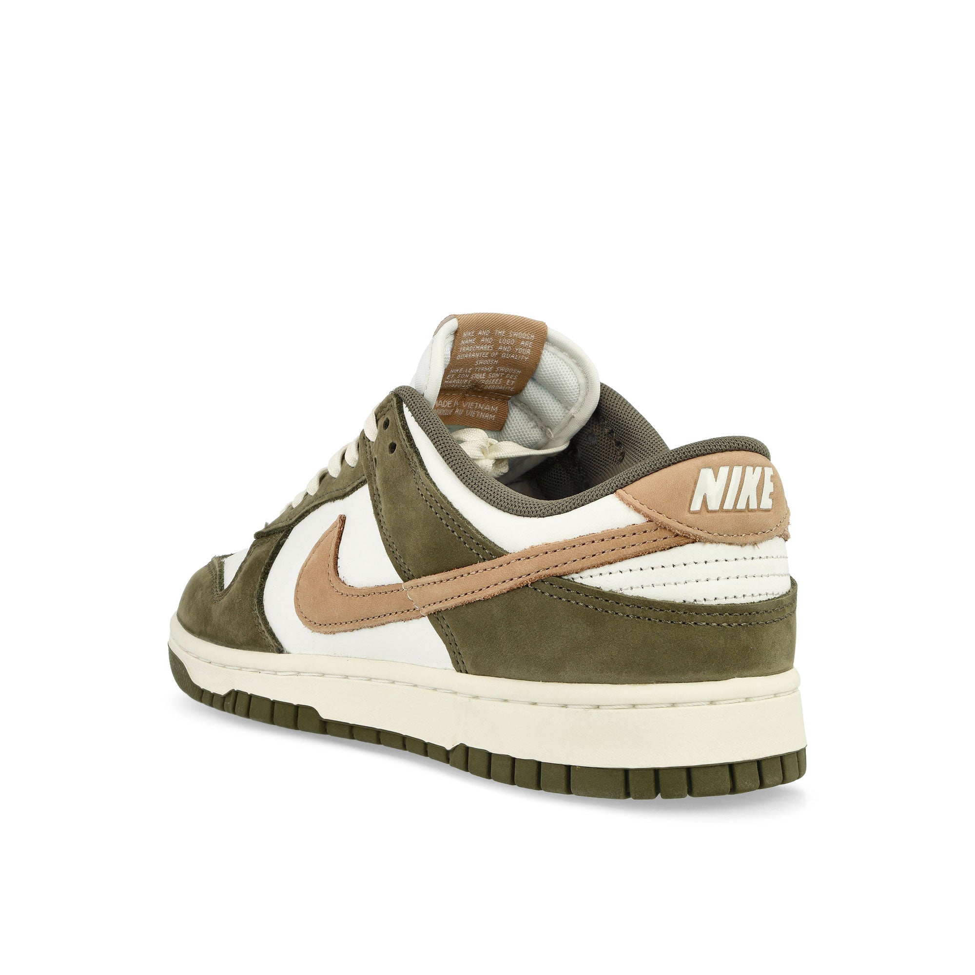 Nike Dunk Low Retro Premium Medium Olive /Hemp - Summit White - Sail Low Top Sneakers Material | Overkill