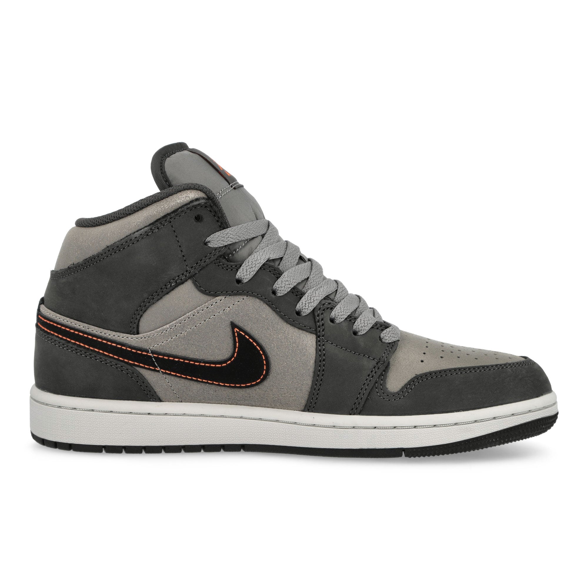 Jordan Air Jordan 1 Mid SE Night Stadium-Black - Flat Pewter Mid Top Sneakers Silhouette | Overkill