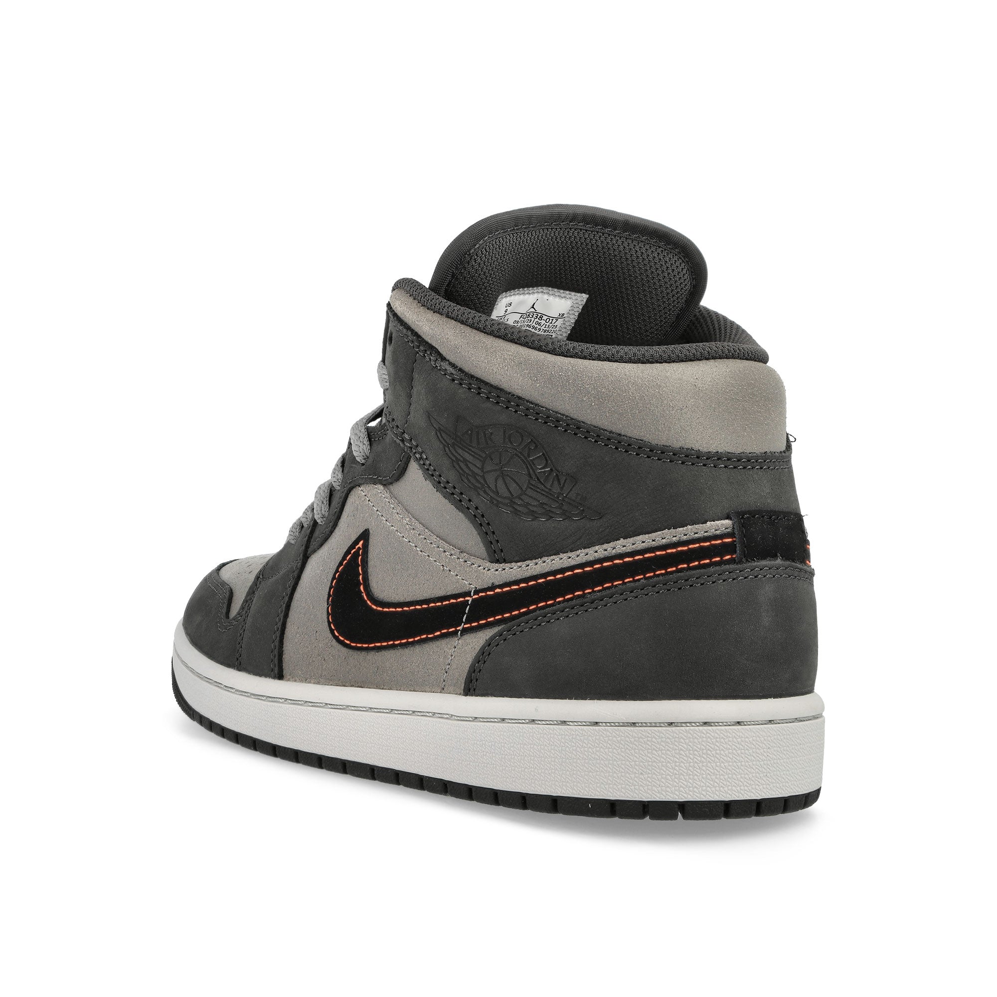 Jordan Air Jordan 1 Mid SE Night Stadium-Black - Flat Pewter Mid Top Sneakers Material | Overkill
