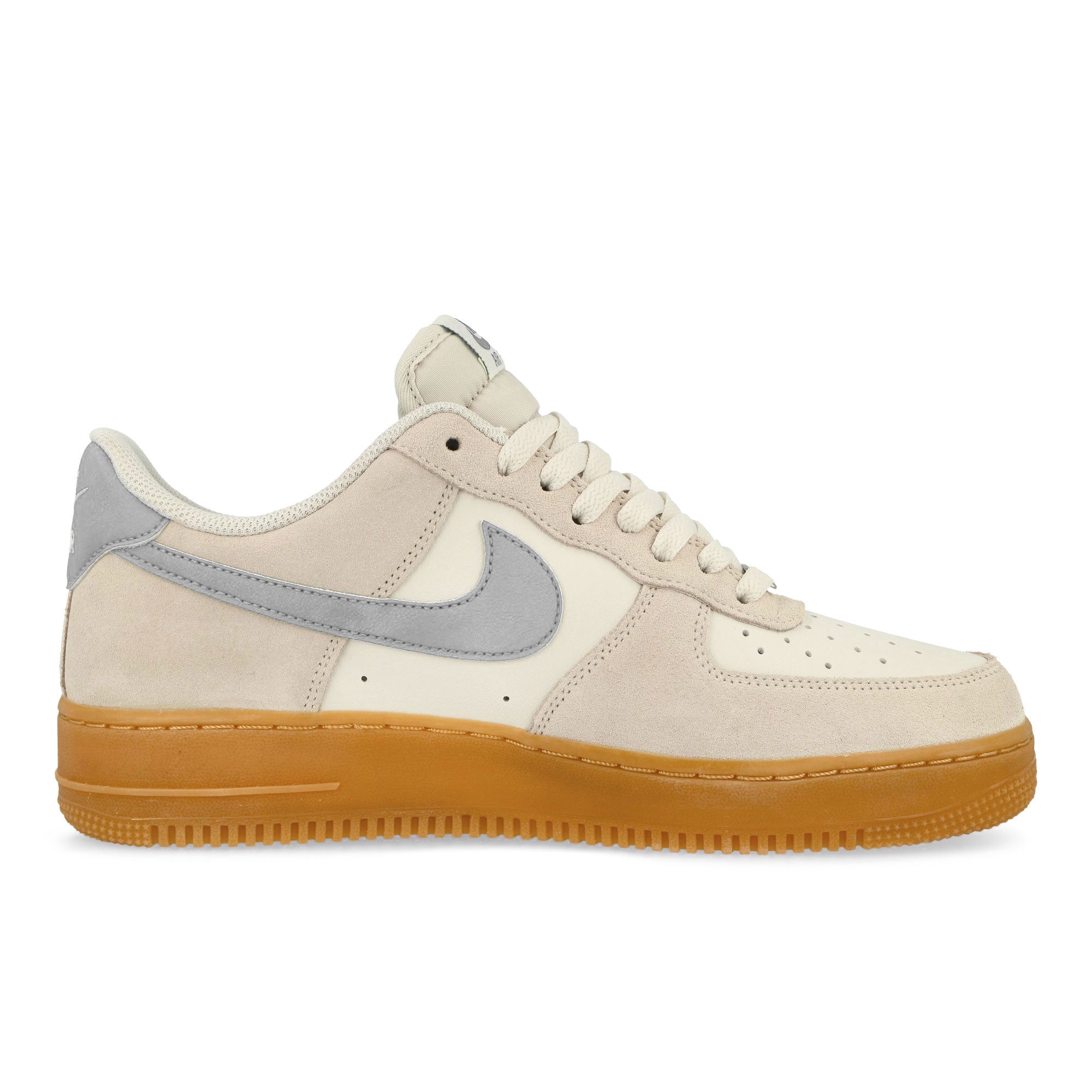 Nike Air Force 1 '07 LV8 Phantom / Light Smoke Grey - Gum Yellow Low Top Sneakers Silhouette | Overkill