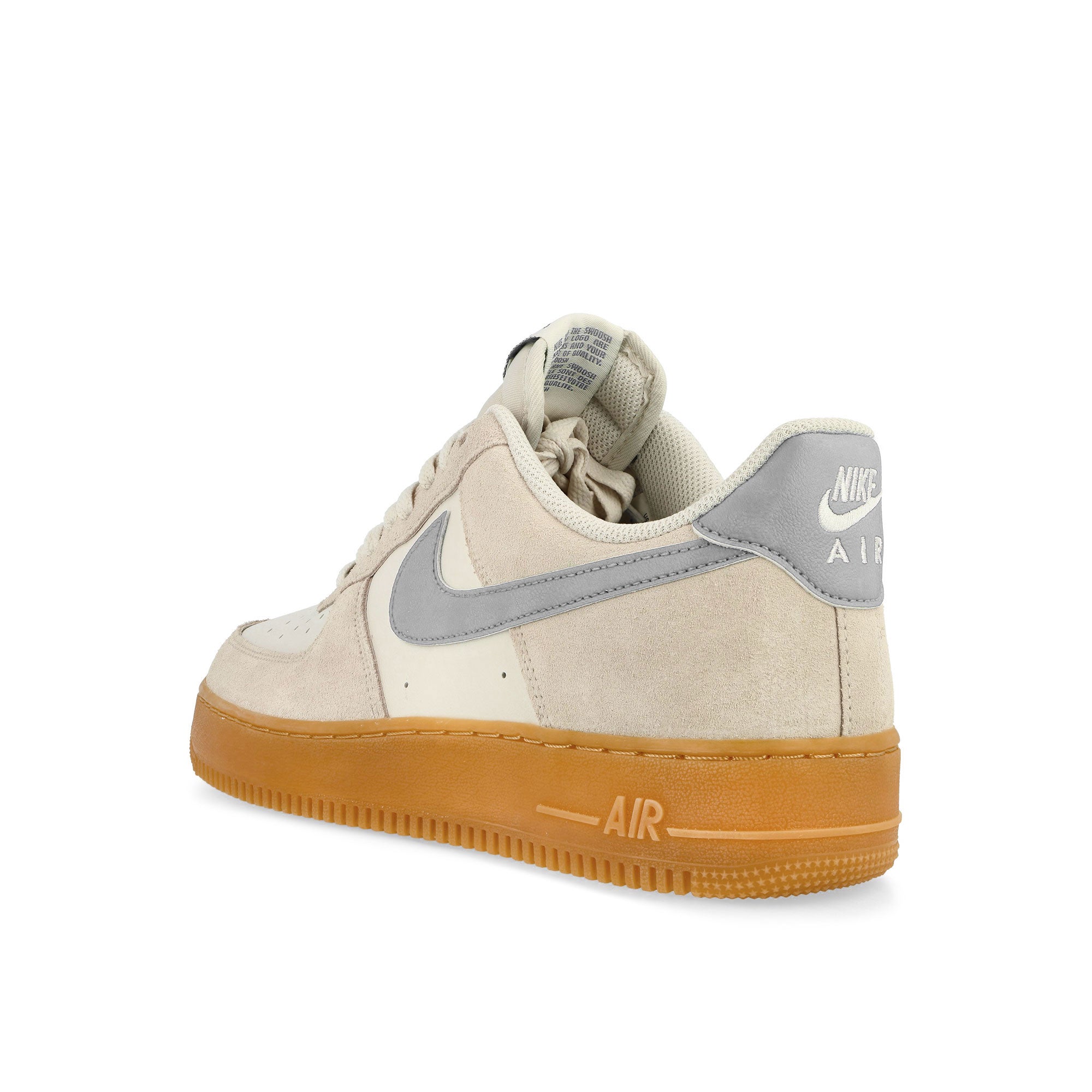 Nike Air Force 1 '07 LV8 Phantom / Light Smoke Grey - Gum Yellow Low Top Sneakers Material | Overkill
