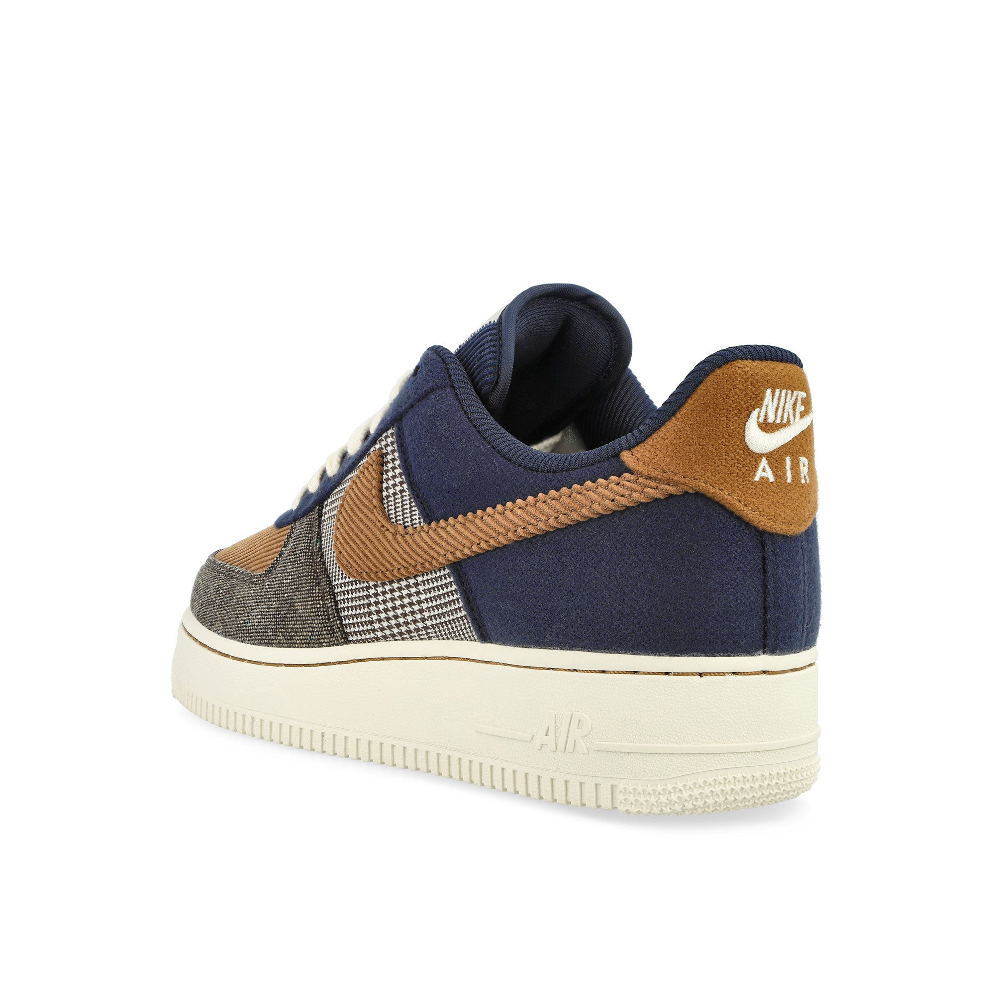 Nike Air Force 1 '07 Premium Midnight Navy / Ale Brown - Pale Ivory Low Top Sneakers Material | Overkill