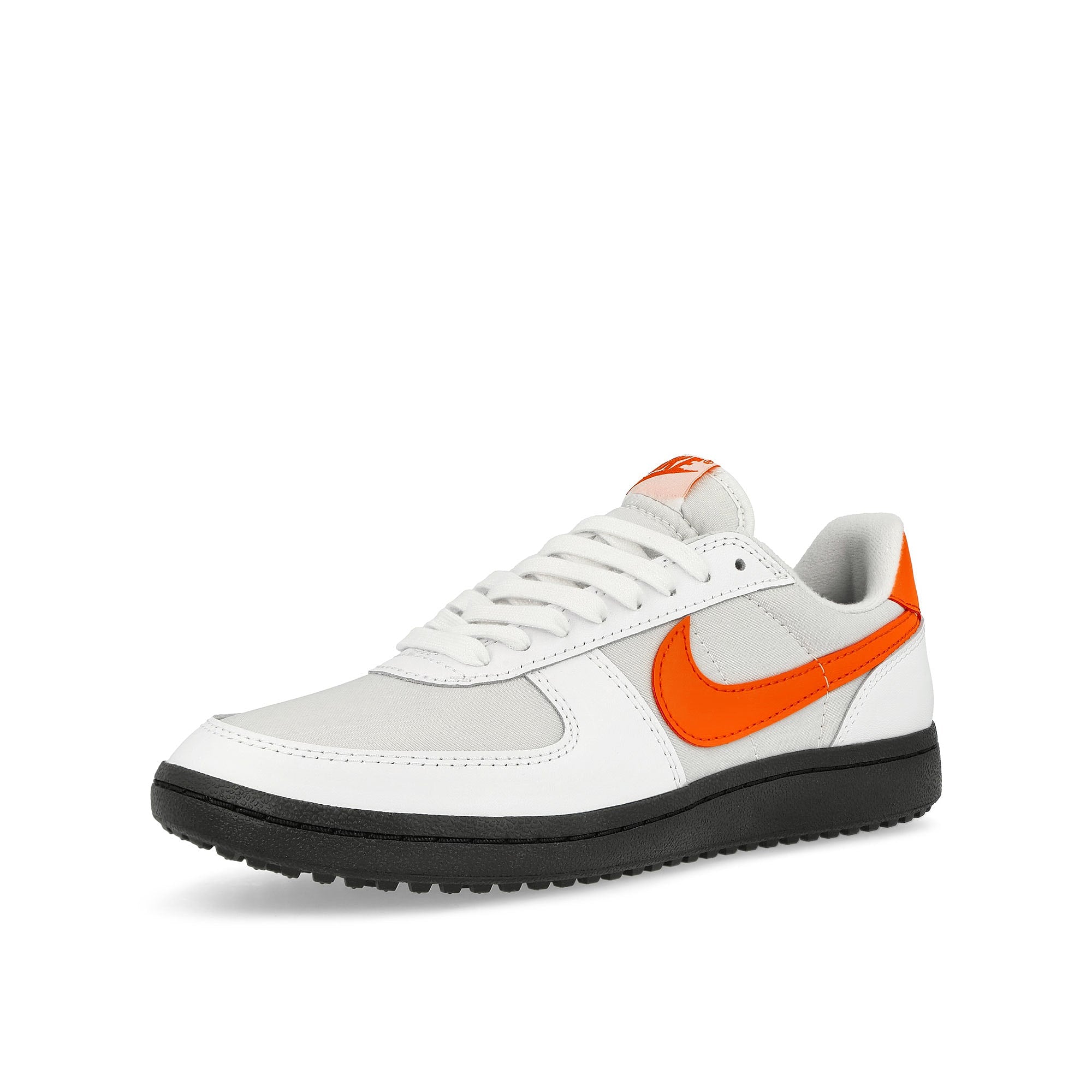 Nike Field General 82 SP White / Orange Blaze - Black Low Top Sneakers Close Up | Overkill