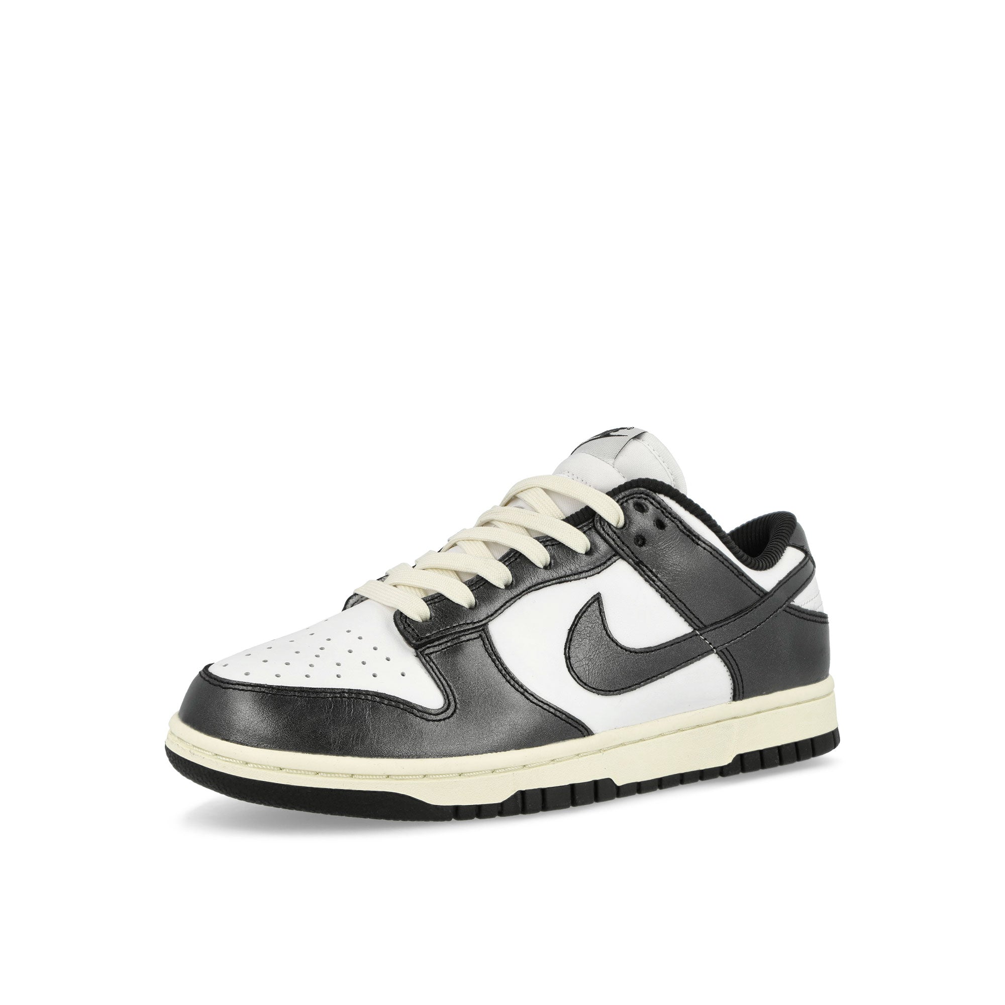 Nike W Dunk Low Premium White / Black - Coconut Milk Low Top Sneakers Close Up | Overkill
