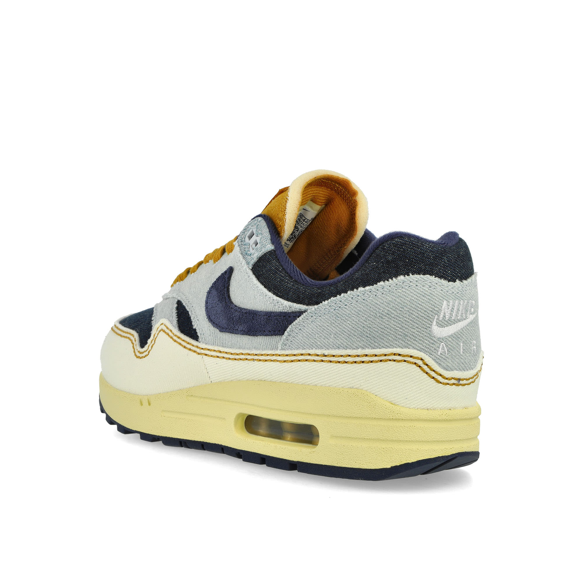 Nike W Air Max 1 87 Aura / Midnight Navy - Pale Ivory Low Top Sneakers Material | Overkill