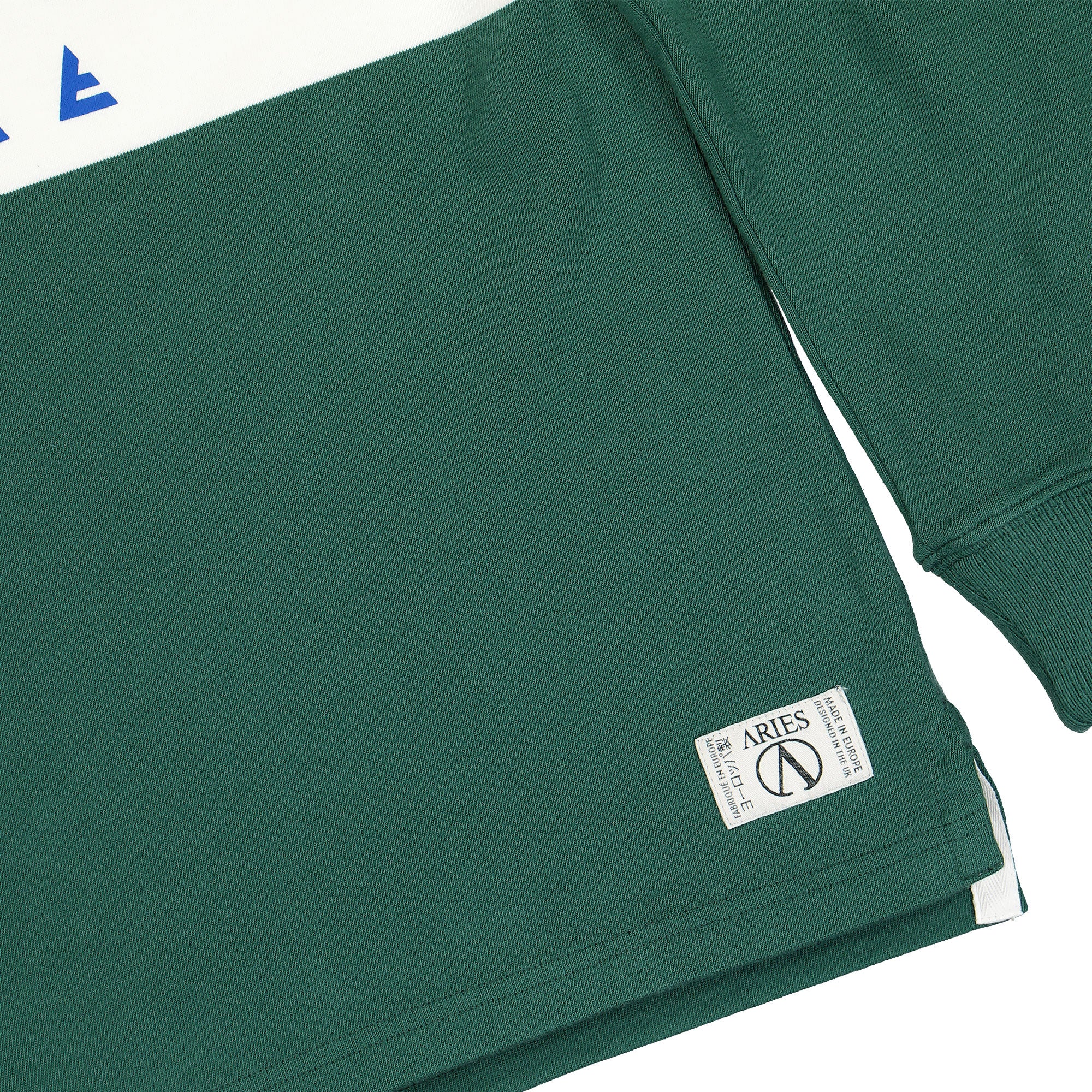 Aries Rugby Shirt Petrol Longsleeves Detailfoto | Overkill