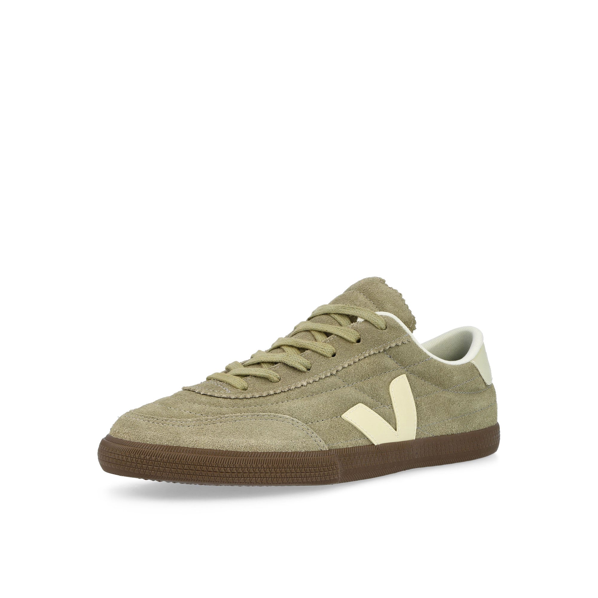 Veja Panenka Suede Taupe / Pierre Bark Low Top Sneakers FU0320901A Close-up | Overkill