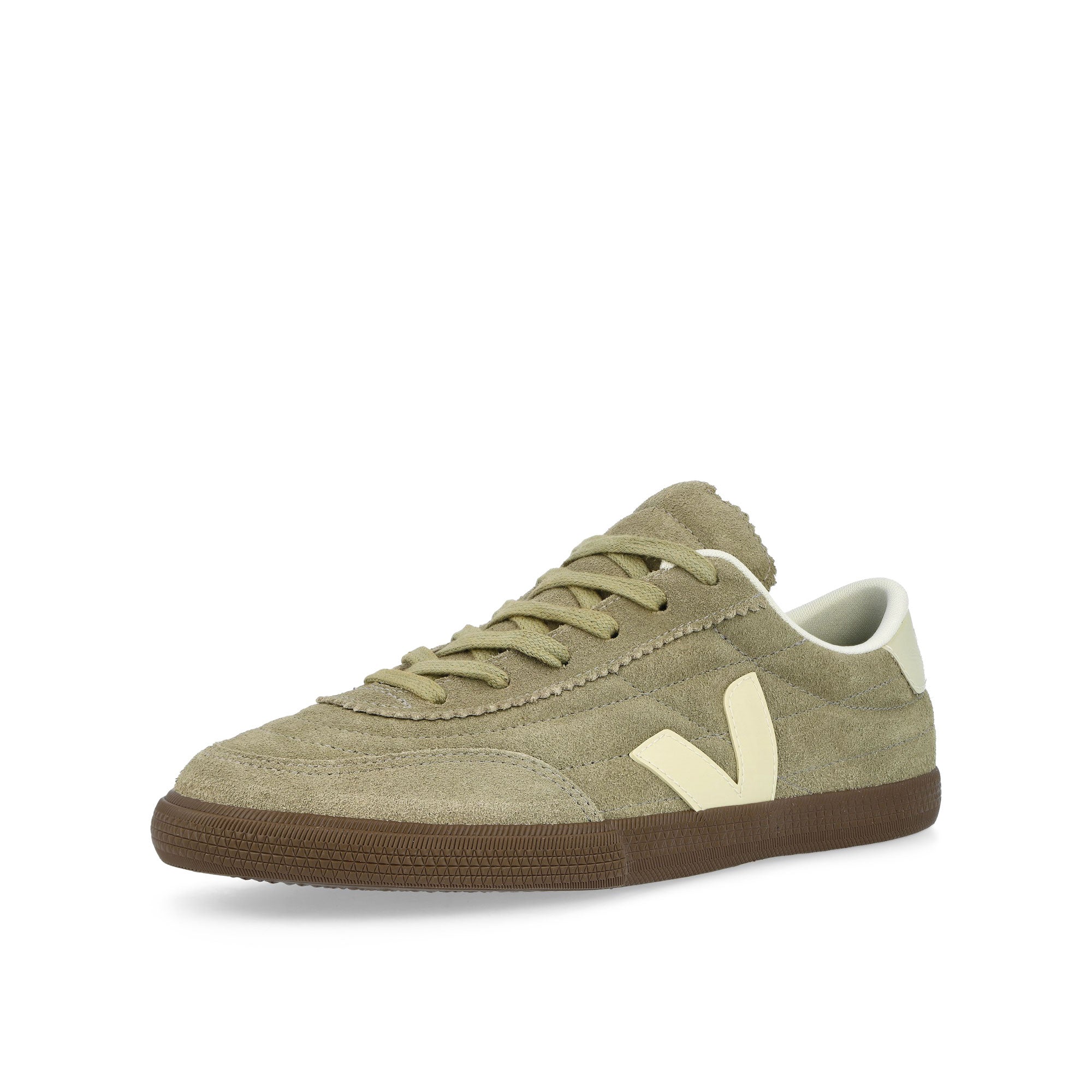 Veja Panenka Suede Taupe / Pierre Bark Low Top Sneakers FU0320901B Close-up | Overkill