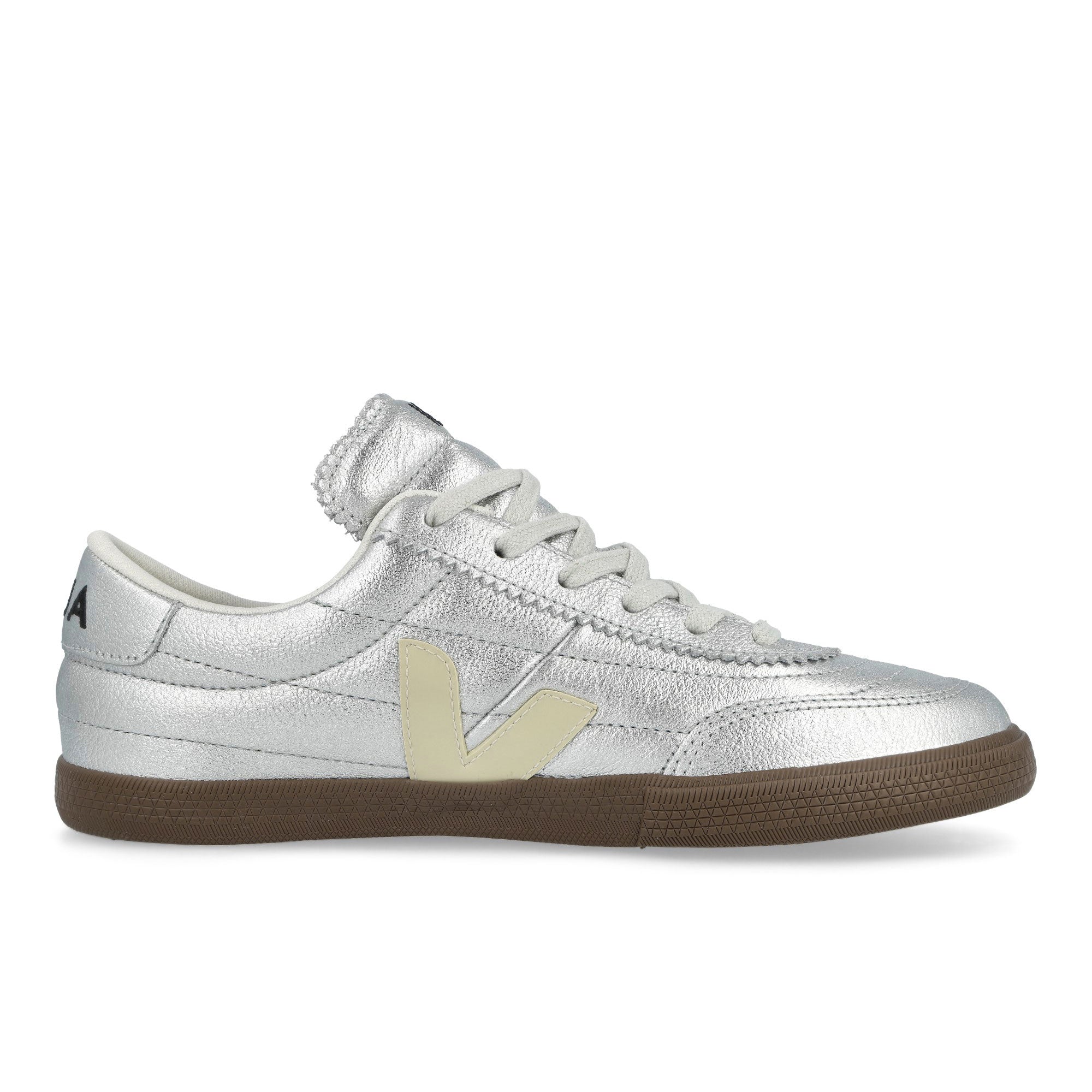 Veja Panenka O.T. Leather Silver / Pierre Bark Low Top Sneakers FU2020893B Silhouette | Overkill