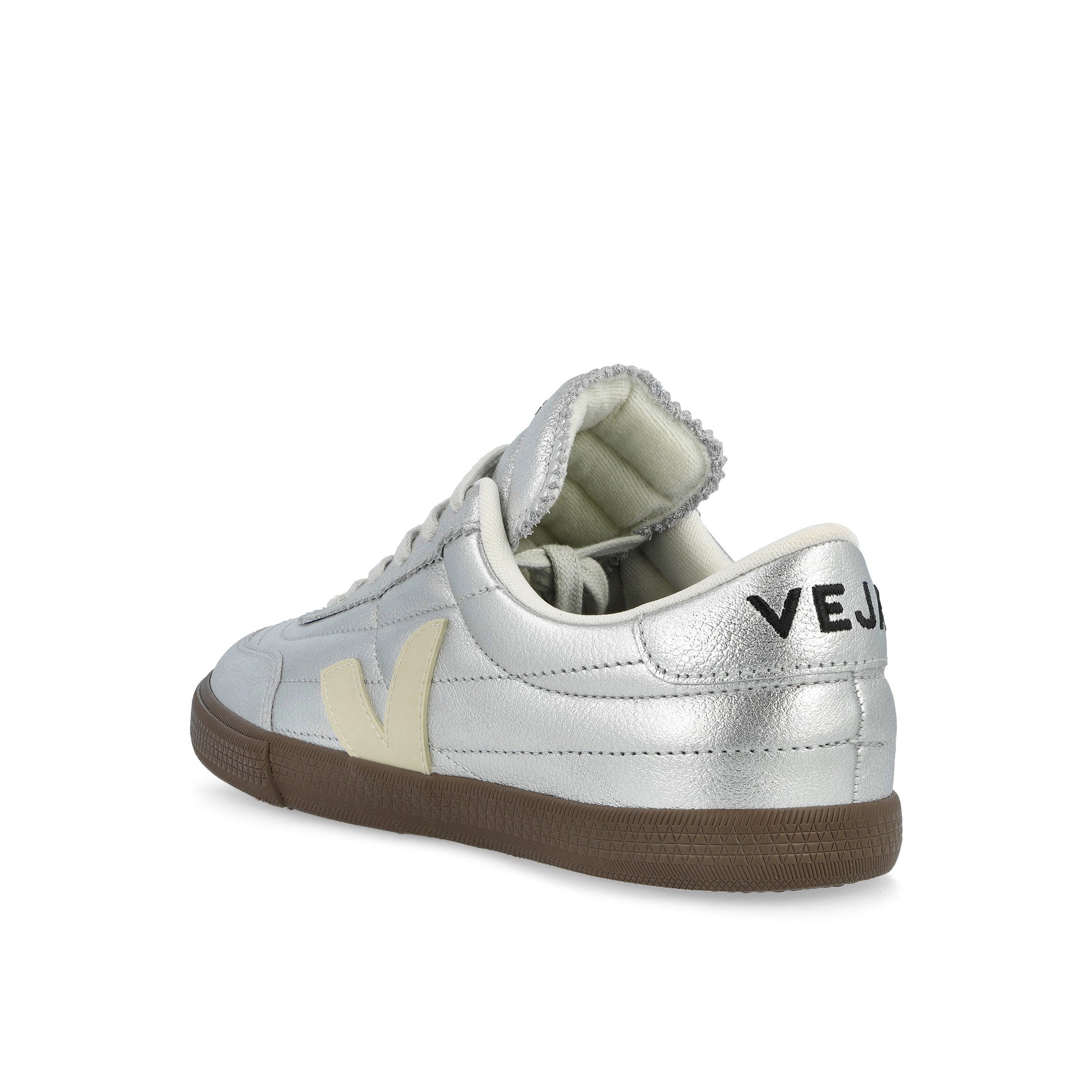 Veja Panenka O.T. Leather Silver / Pierre Bark Low Top Sneakers FU2020893B Material | Overkill