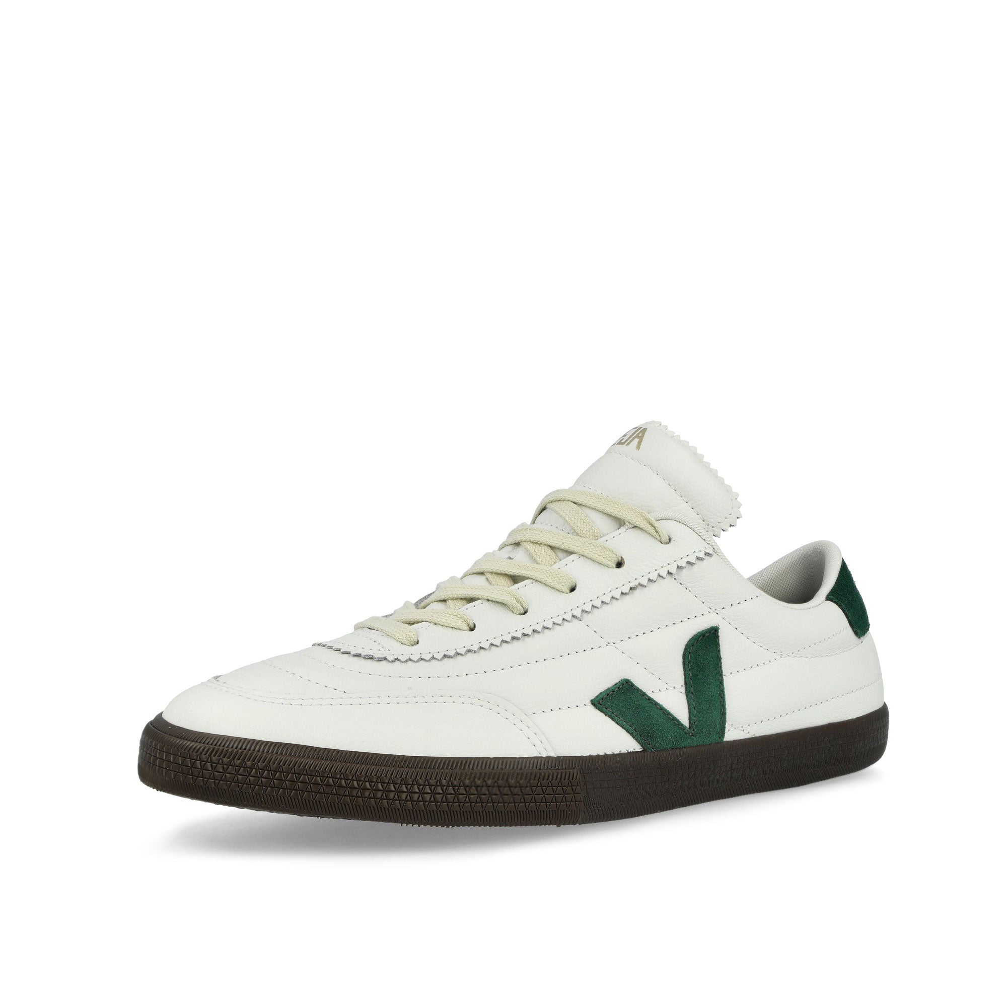 Veja Panenka O.T. Leather White / Cyprus Eagle Low Top Sneakers FU2020895B Close-up | Overkill