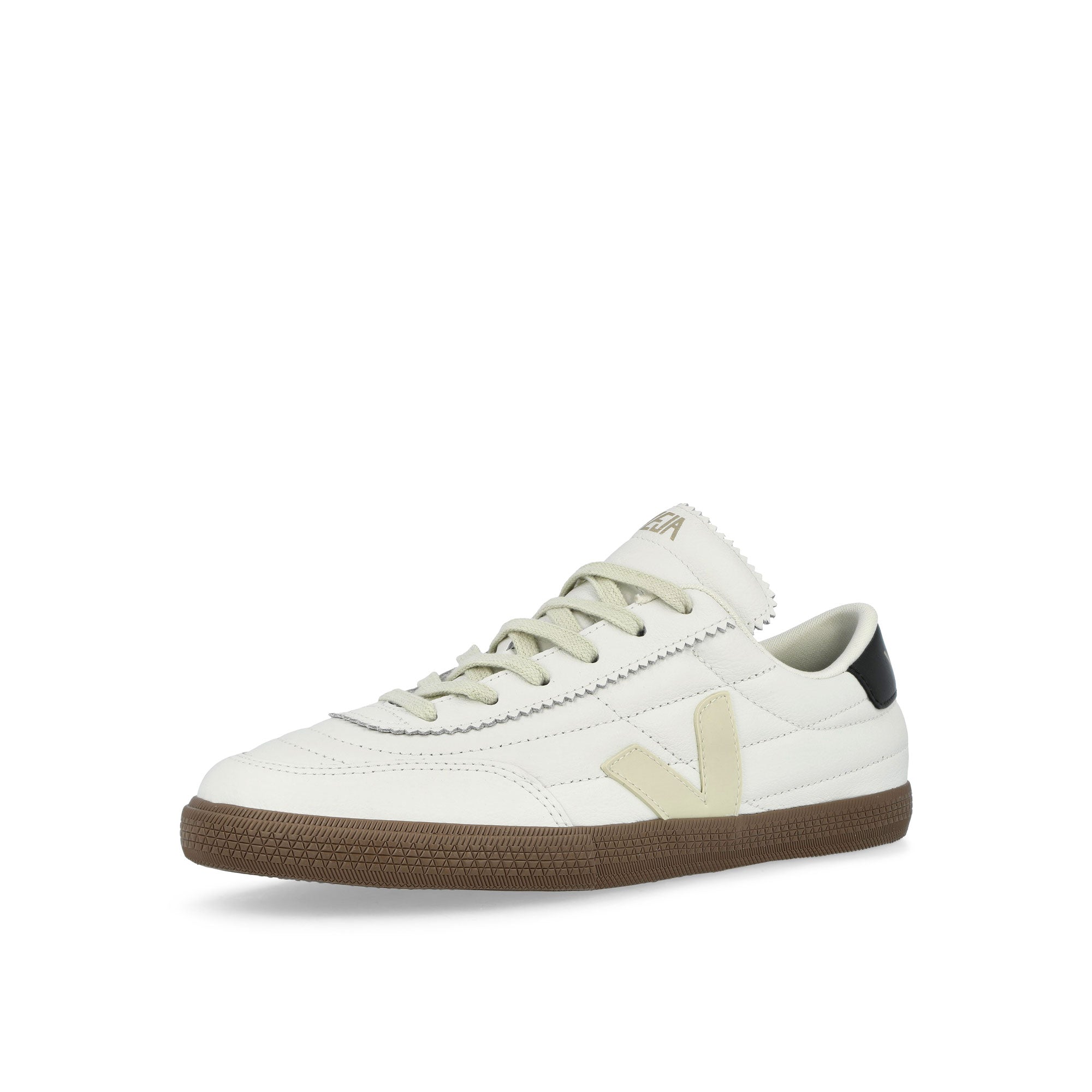Veja Panenka O.T. Leather White / Black Bark Low Top Sneakers FU2020896A Close-up | Overkill